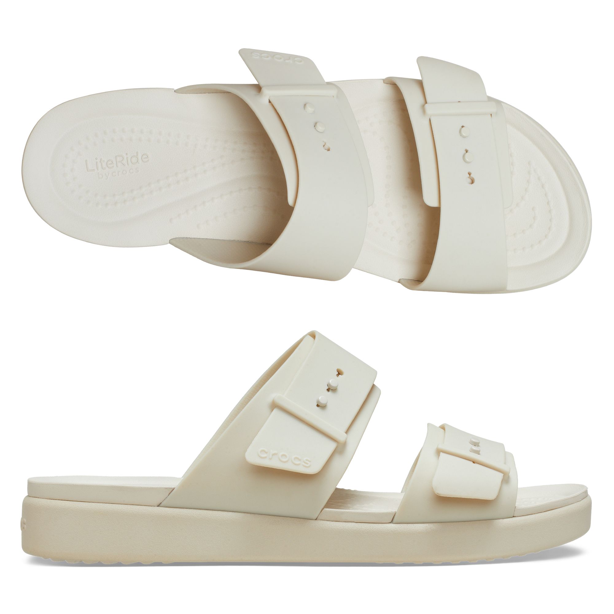 CROCS™ Damen- Pantolette Brooklyn Buckle Low ultraleicht LiteRide™ Technologie