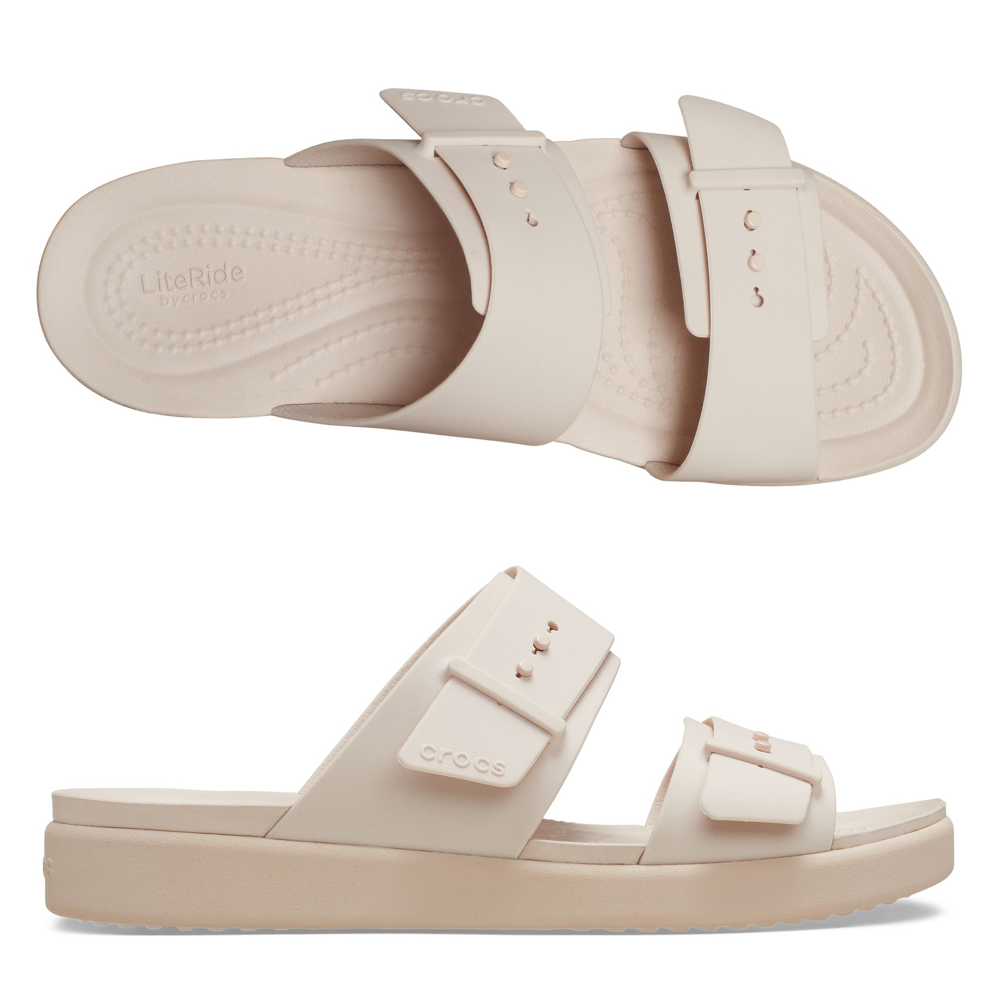 CROCS™ Damen- Pantolette Brooklyn Buckle Low ultraleicht LiteRide™ Technologie