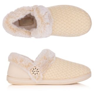 SKECHERS Damen-Hausschuhe Cozy Campfire Materialmix Memory Foam