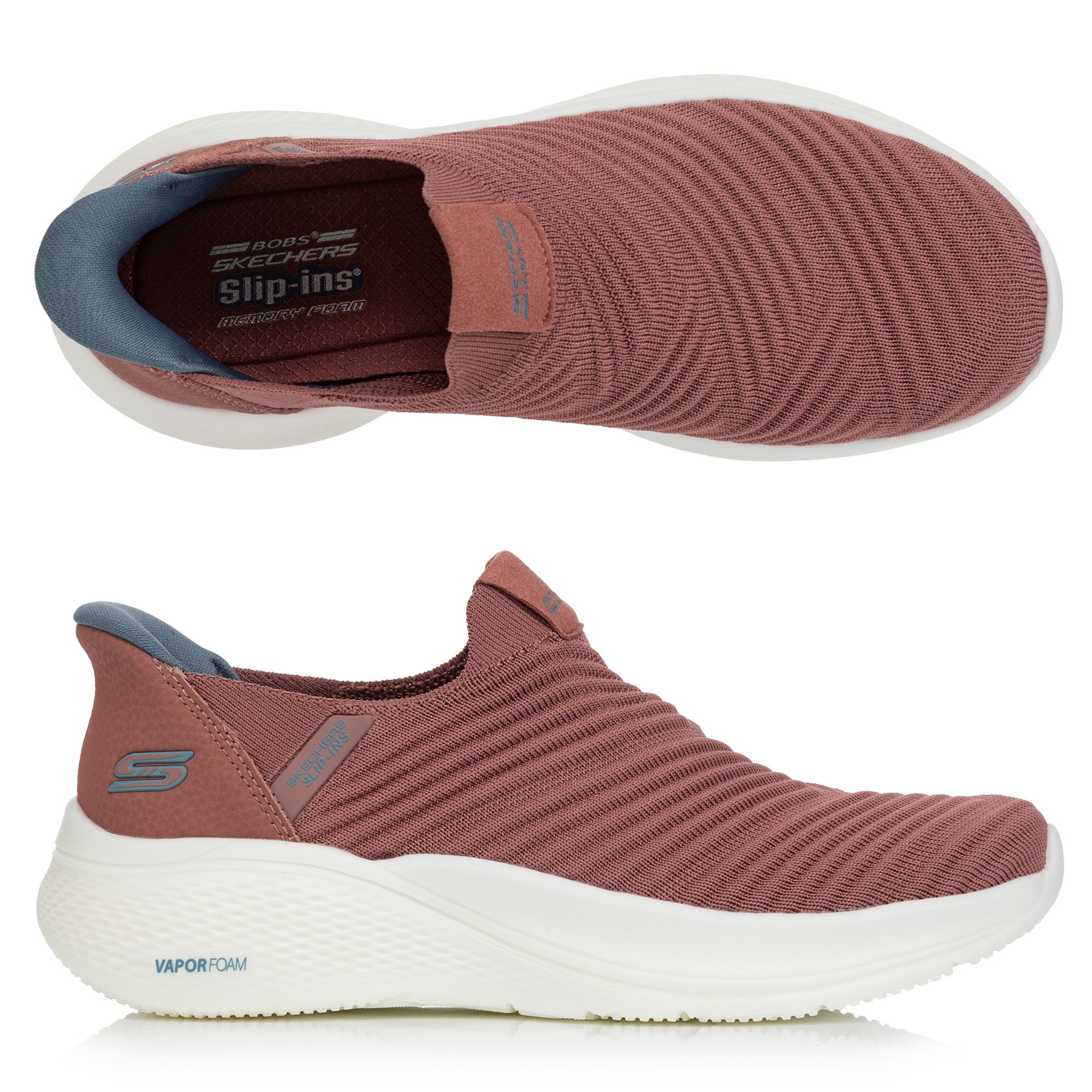 SKECHERS Damen-Slipper Bobs Infinity Strick/ Mesh Hands Free Slip-Ins™