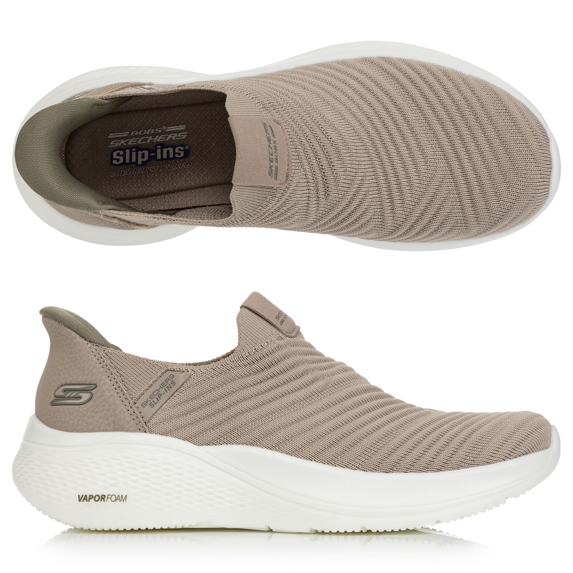 SKECHERS Damen-Slipper Bobs Infinity Strick/ Mesh Hands Free Slip-Ins™