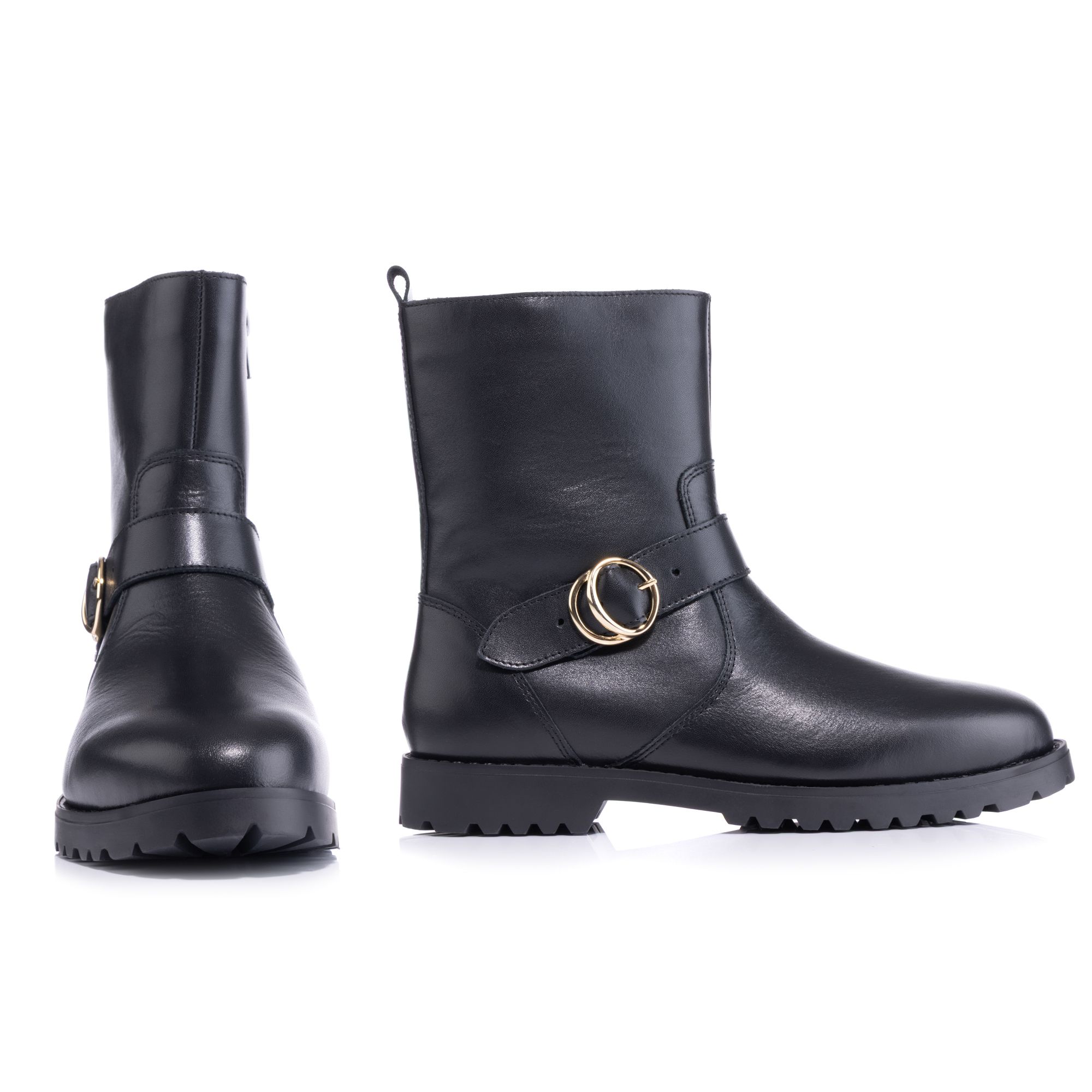 VITAFORM Damen-Bikerboot Softnappa Zierschnalle Sohle Tara