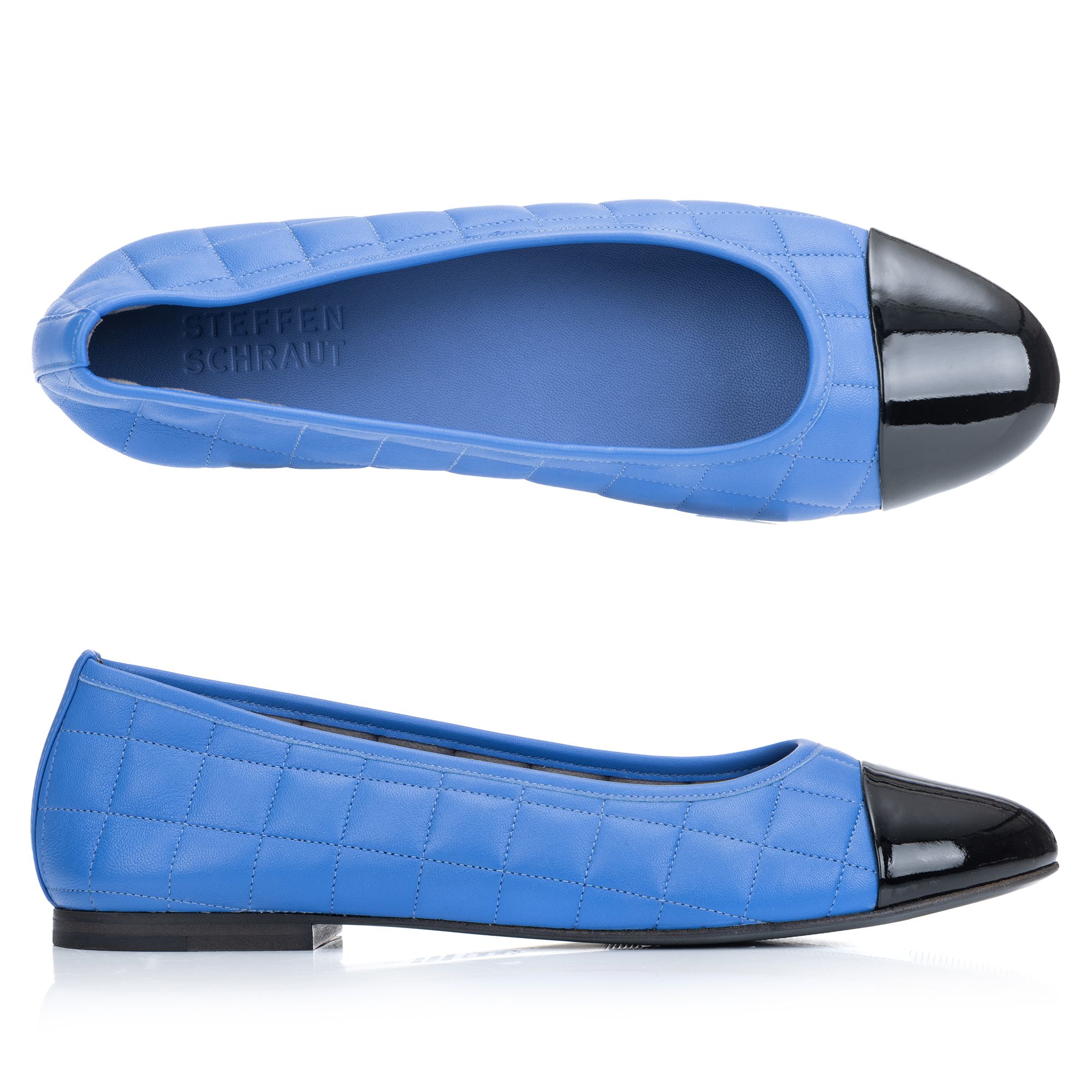 STEFFEN SCHRAUT by Kennel & Schmenger Damen-Ballerina echt Leder Absatz ca. 1cm