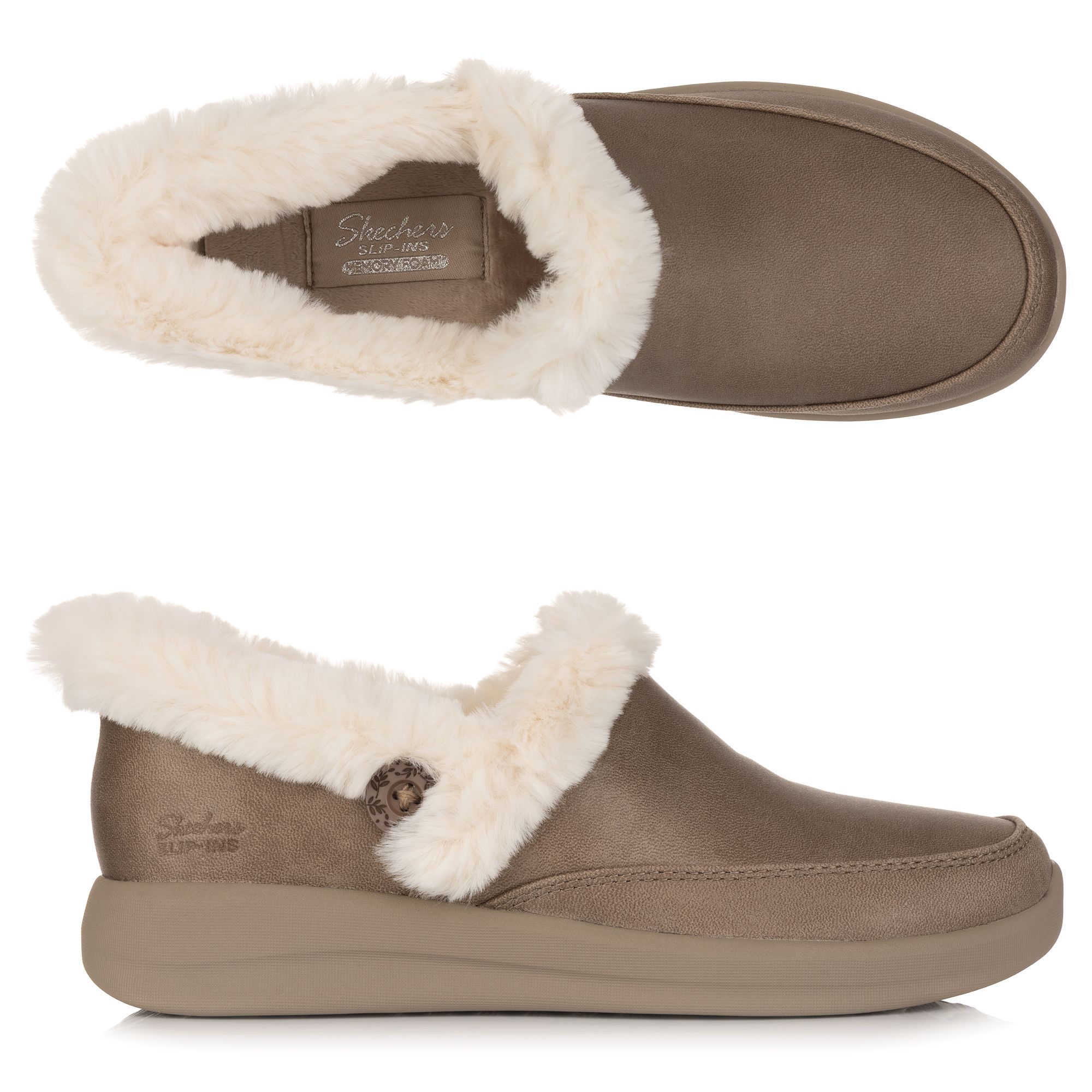SKECHERS Damen-Slipper Cozy Escape Materialmix Hands Free Slip-ins®