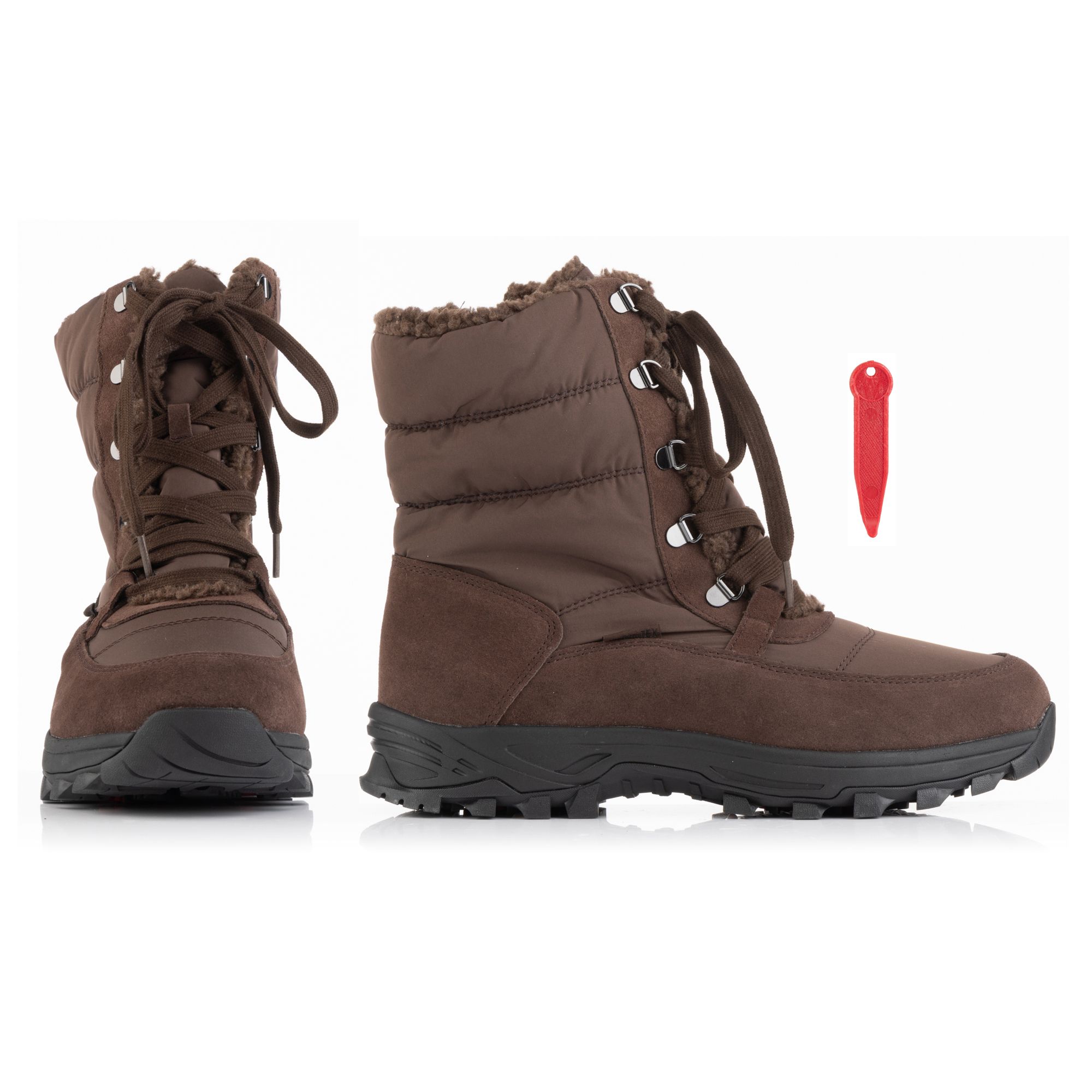 VITAFORM Herren-Stiefel Verloursleder Texmembran Spikesohle