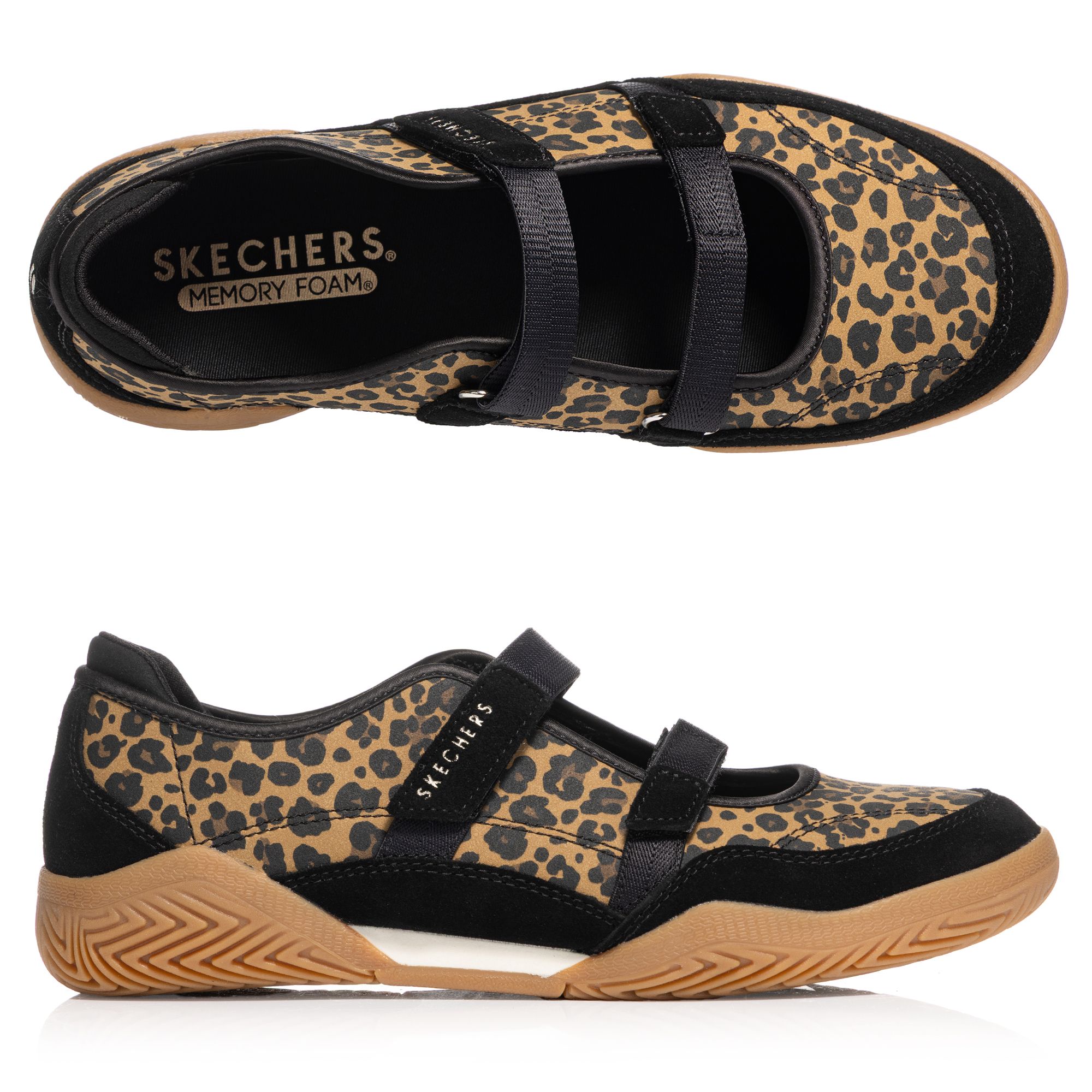 SKECHERS Damen-Sneaker Zinger Evo Materialmix Klettverschluss