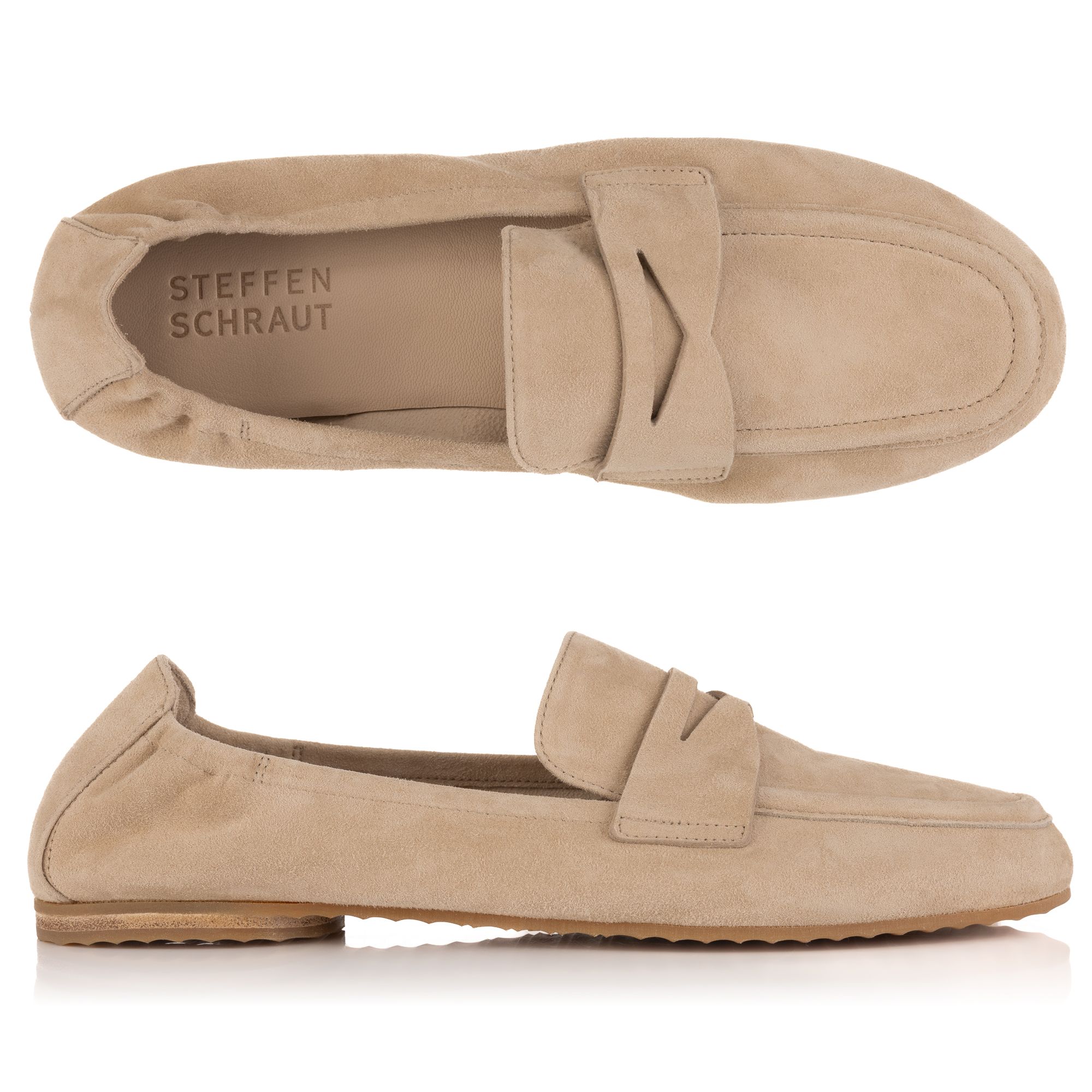 STEFFEN SCHRAUT by Kennel & Schmenger Damen-Mokassin Samtziege Absatz ca. 1cm