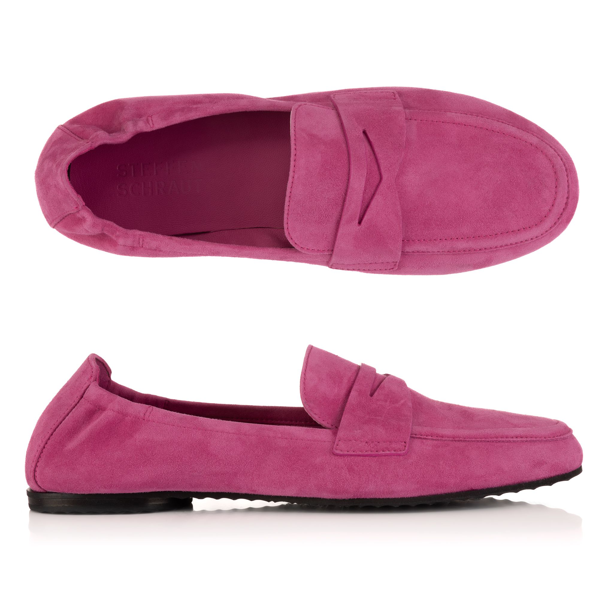 STEFFEN SCHRAUT by Kennel & Schmenger Damen-Mokassin Samtziege Absatz ca. 1cm