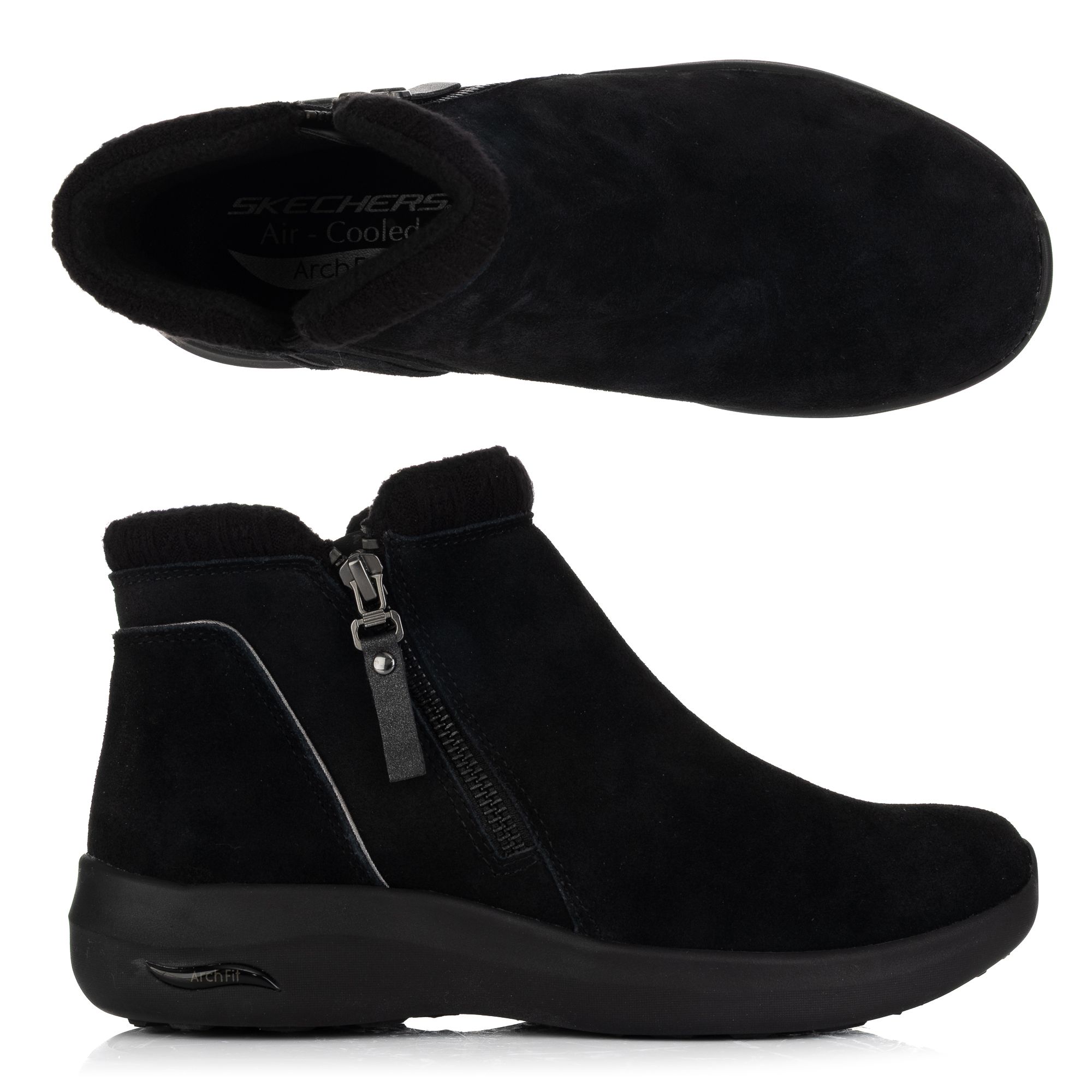 SKECHERS Damen-Stiefelette Arch Fit Ease seitl. Reißverschluss wasserdicht