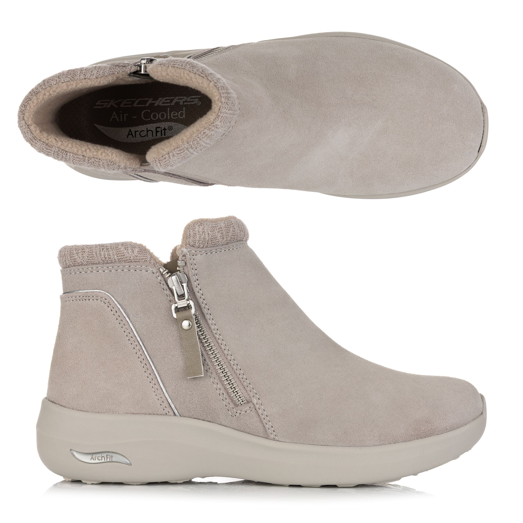 SKECHERS Damen-Stiefelette Arch Fit Ease seitl. Reißverschluss wasserdicht