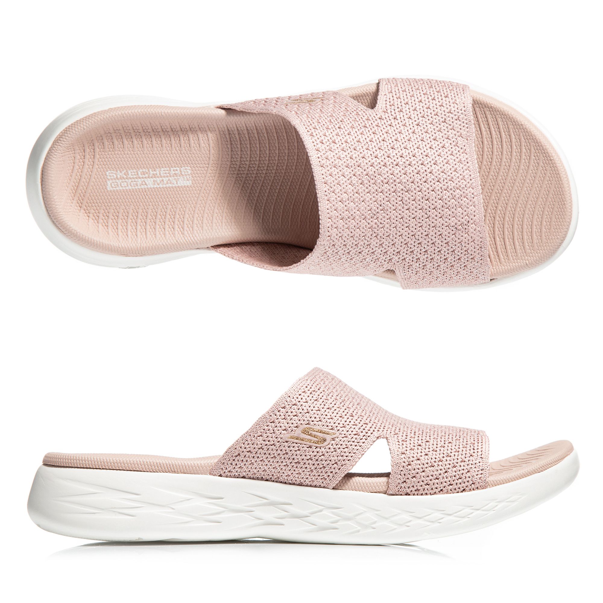 Touhou onderdak Kabelbaan SKECHERS Damen-Pantolette On the Go Stretch Fit® Mesh GoGa Mat Technologie  - QVC.de