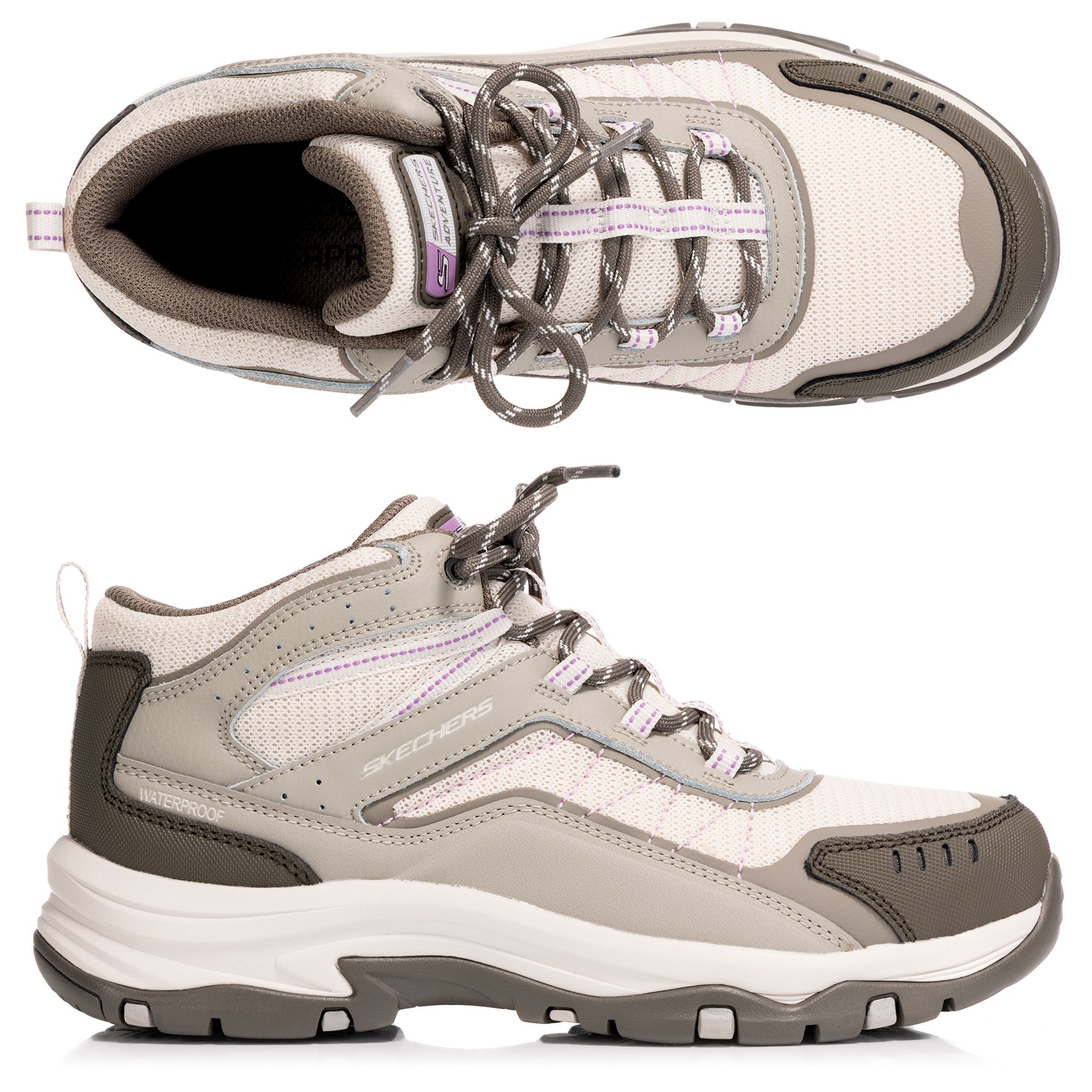 SKECHERS Damen-Wanderschuh Trego Ashaway Wasserdicht Memory Foam