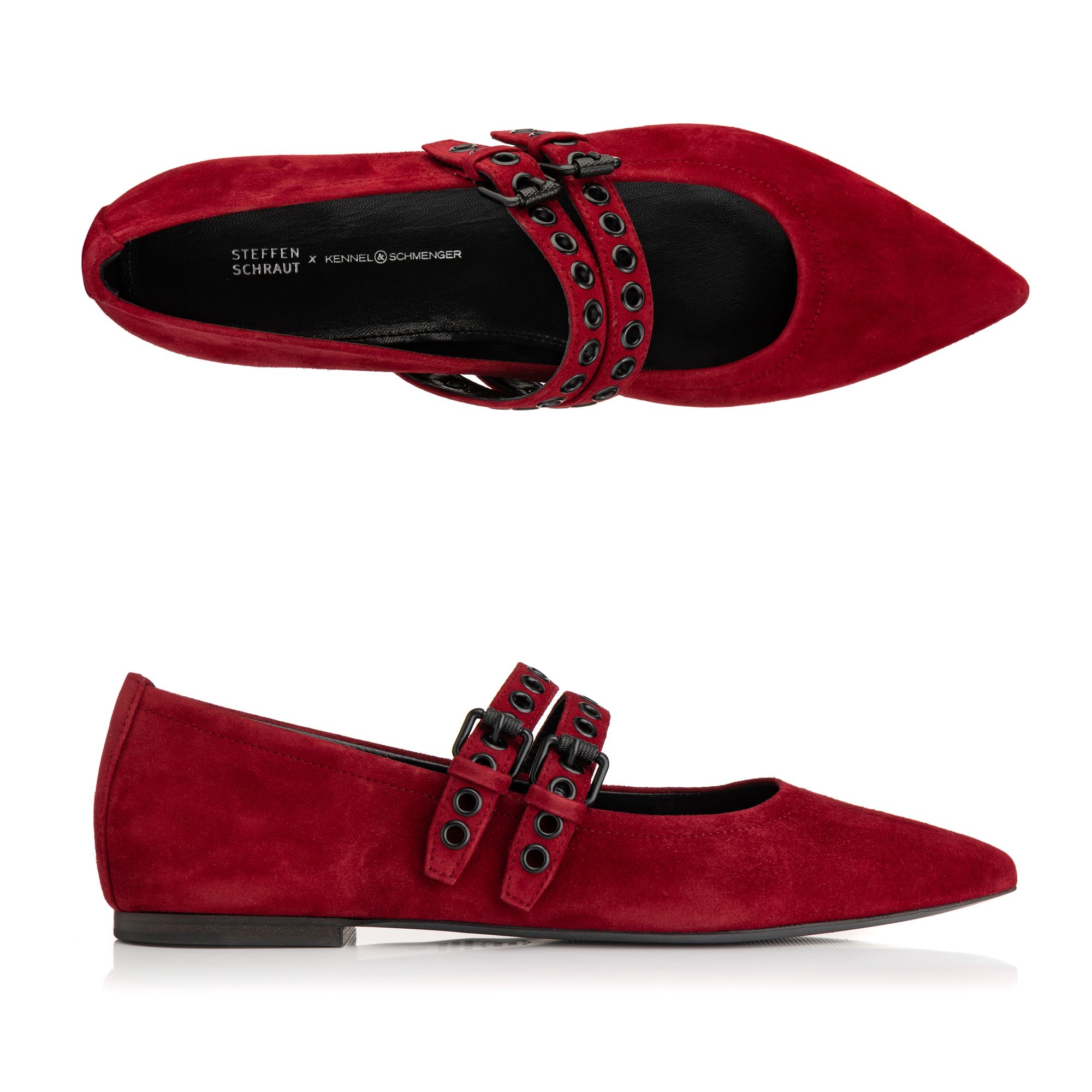 STEFFEN SCHRAUT by Kennel & Schmenger Damen-Ballerina verstellbare Riemen Made in Germany