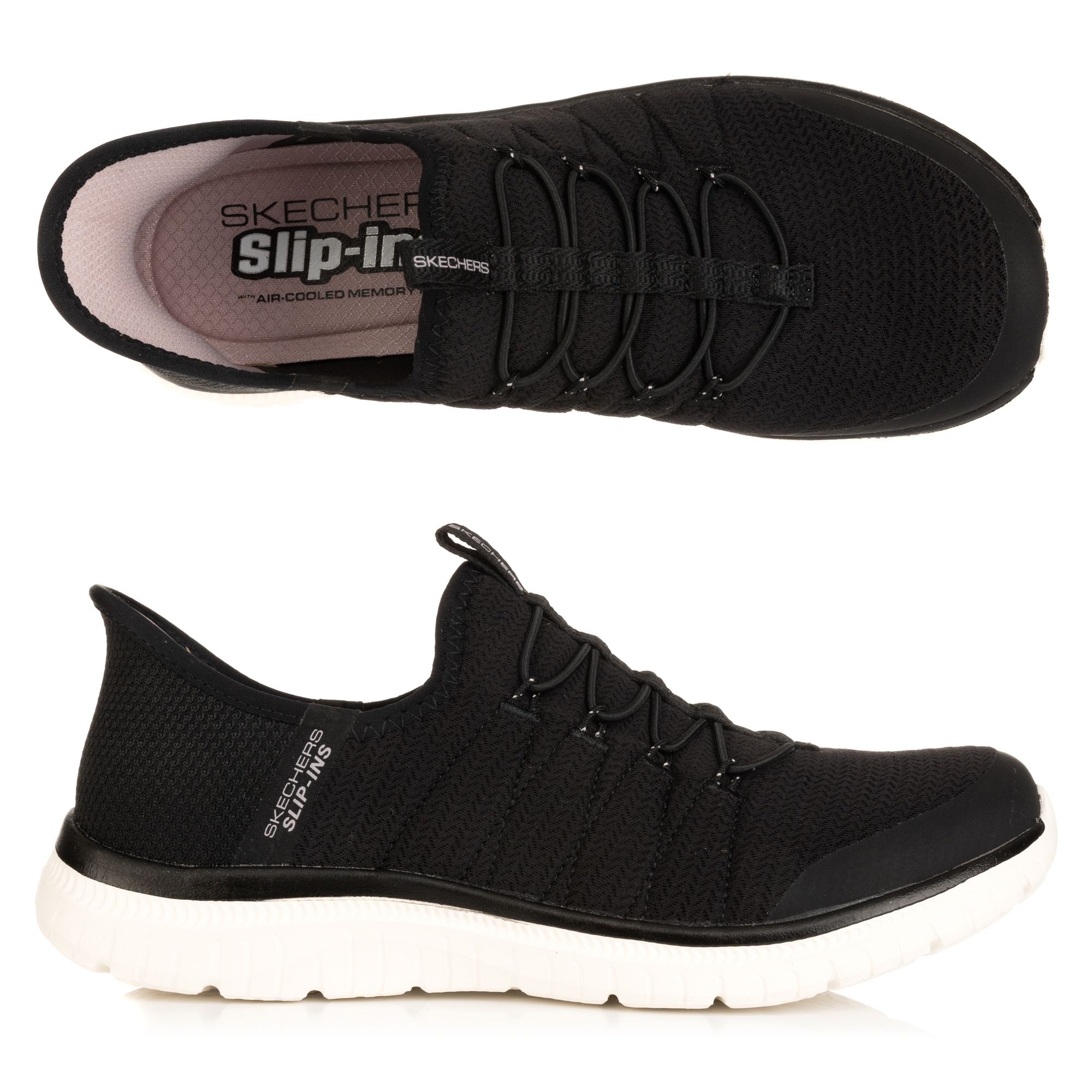 SKECHERS Damen-Slipper Virtue- Glow Mesh Hands Free Slip-Ins®