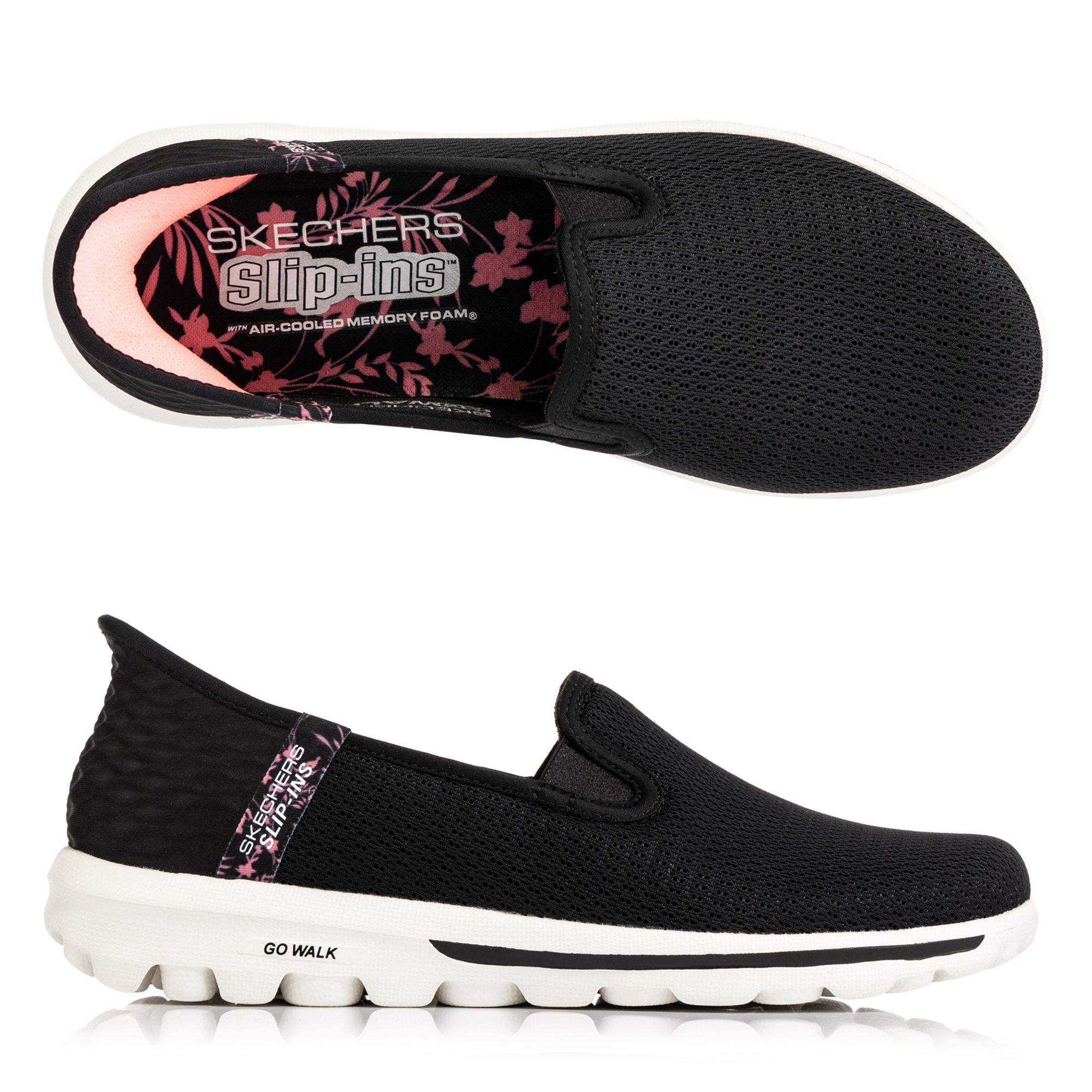 SKECHERS Damen-Slipper Go Walk Travel Fiji Funktionsmesh Hands Free Slip-Ins®