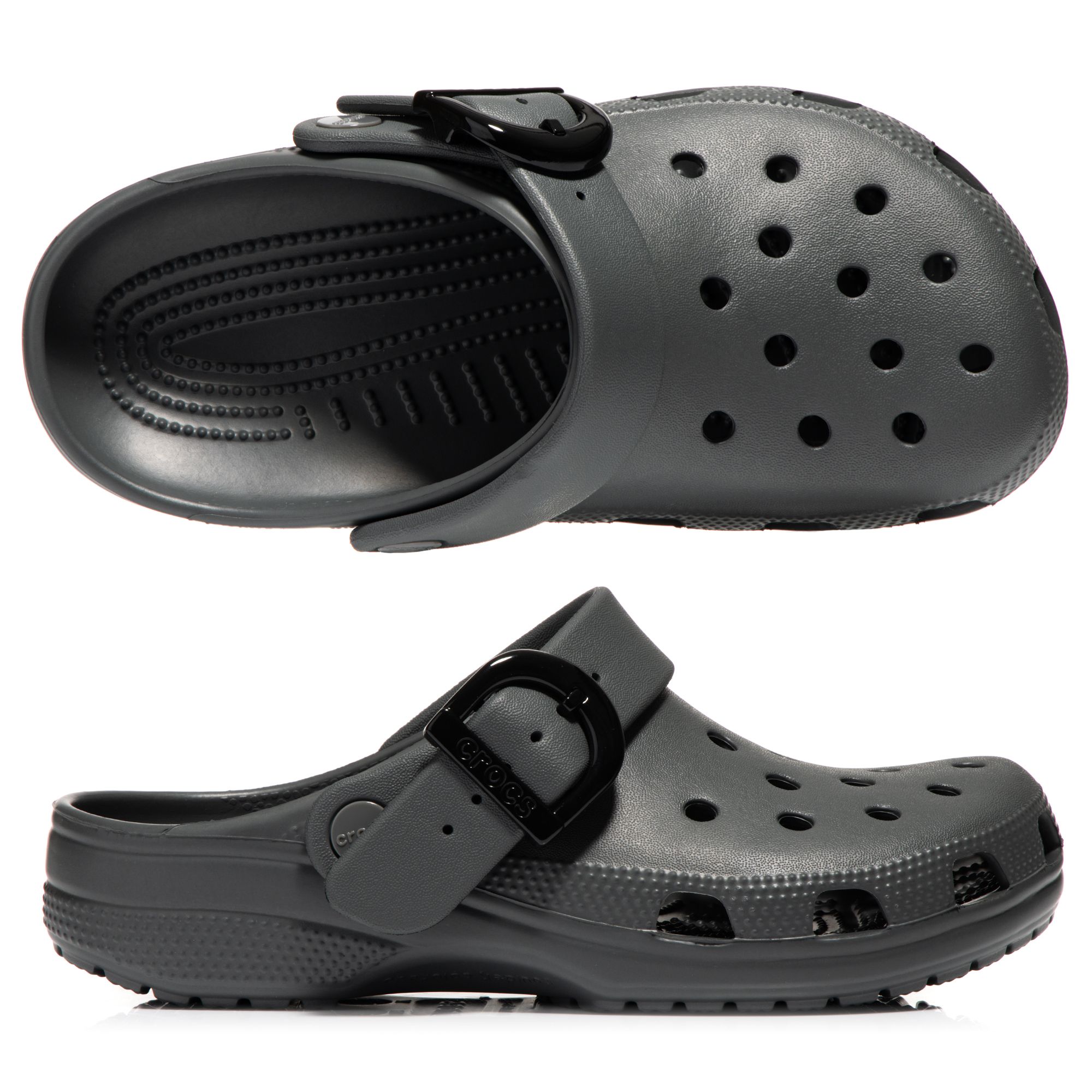 CROCS™ Damen-Cloq Classic Buckle Clog verstellbarer Riemen ultraleicht