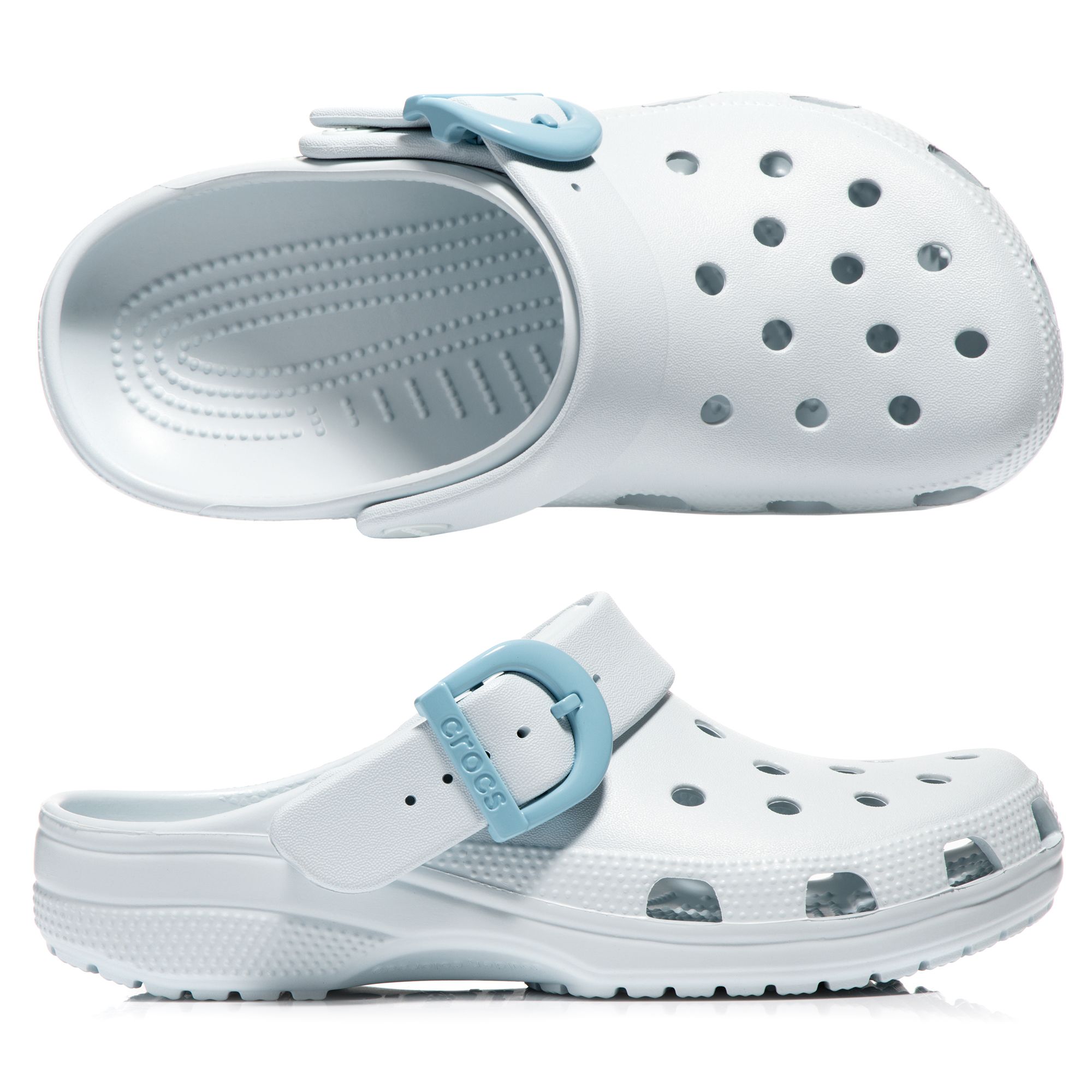 CROCS™ Damen-Cloq Classic Buckle Clog verstellbarer Riemen ultraleicht