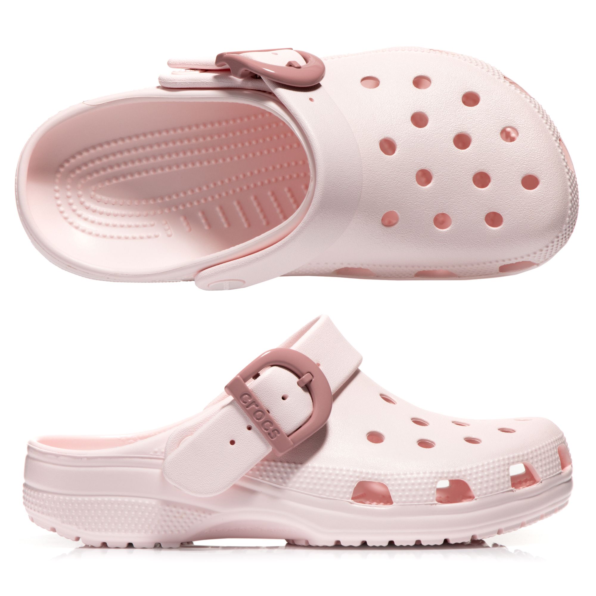 CROCS™ Damen-Cloq Classic Buckle Clog verstellbarer Riemen ultraleicht