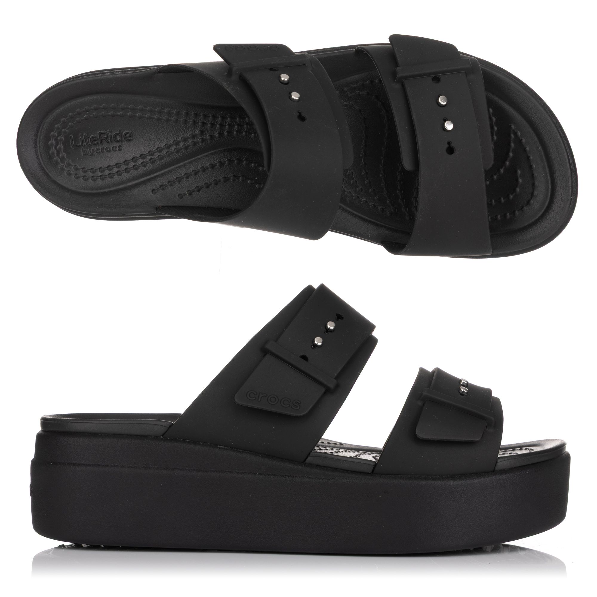 CROCS™ Damen-Sandale Brooklyn Buckle Low ultraleicht Croslite™
