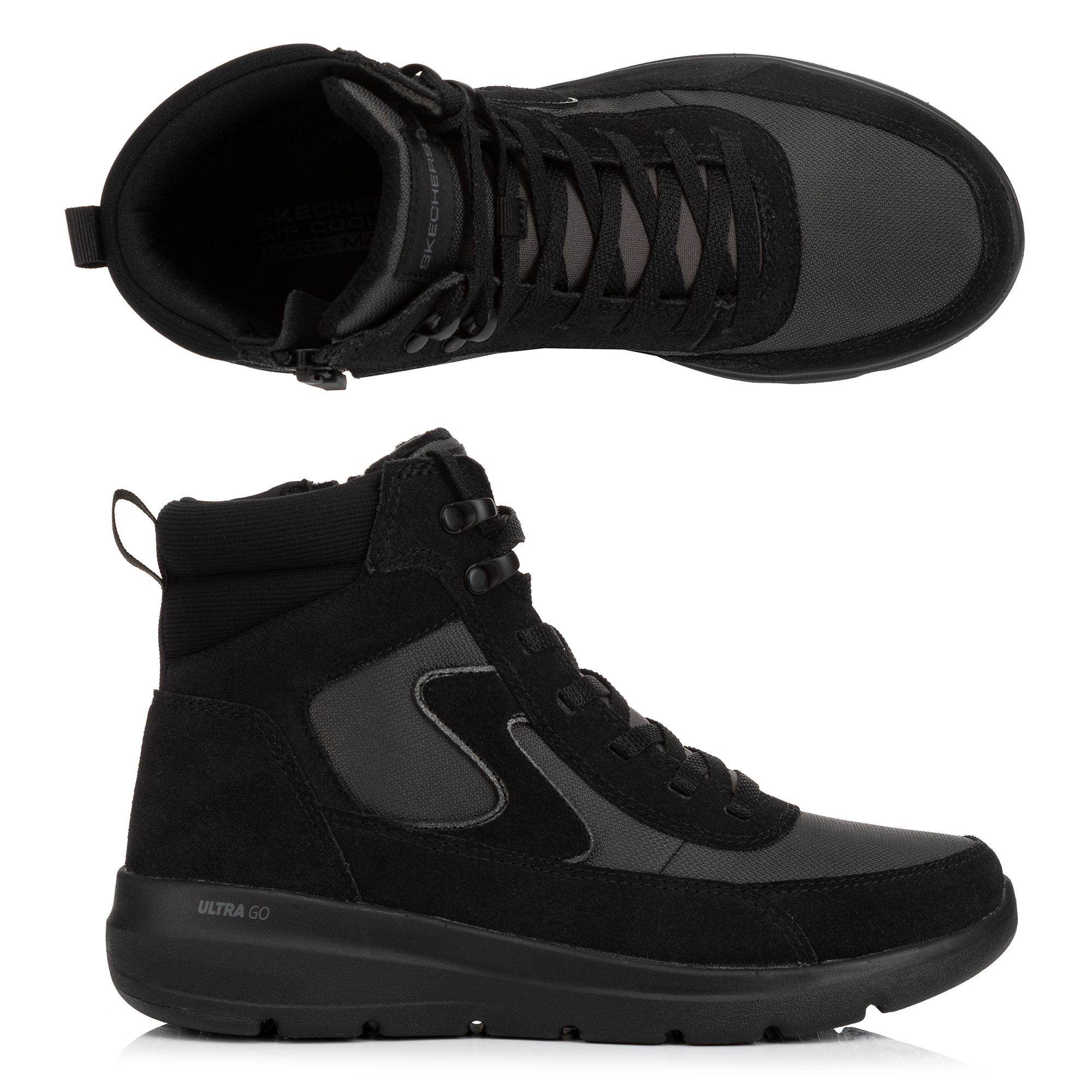 SKECHERS Damen-Hightop Sneaker Glacial Ultra 3M Scotchgard™ Ultra Go® Polsterung