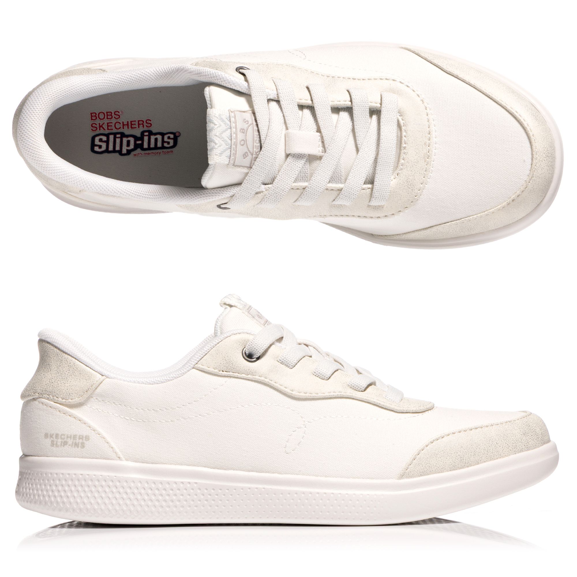 SKECHERS Damen-Slipper Skip Cute-City Stride Materialmix Hands Free Slip-ins®