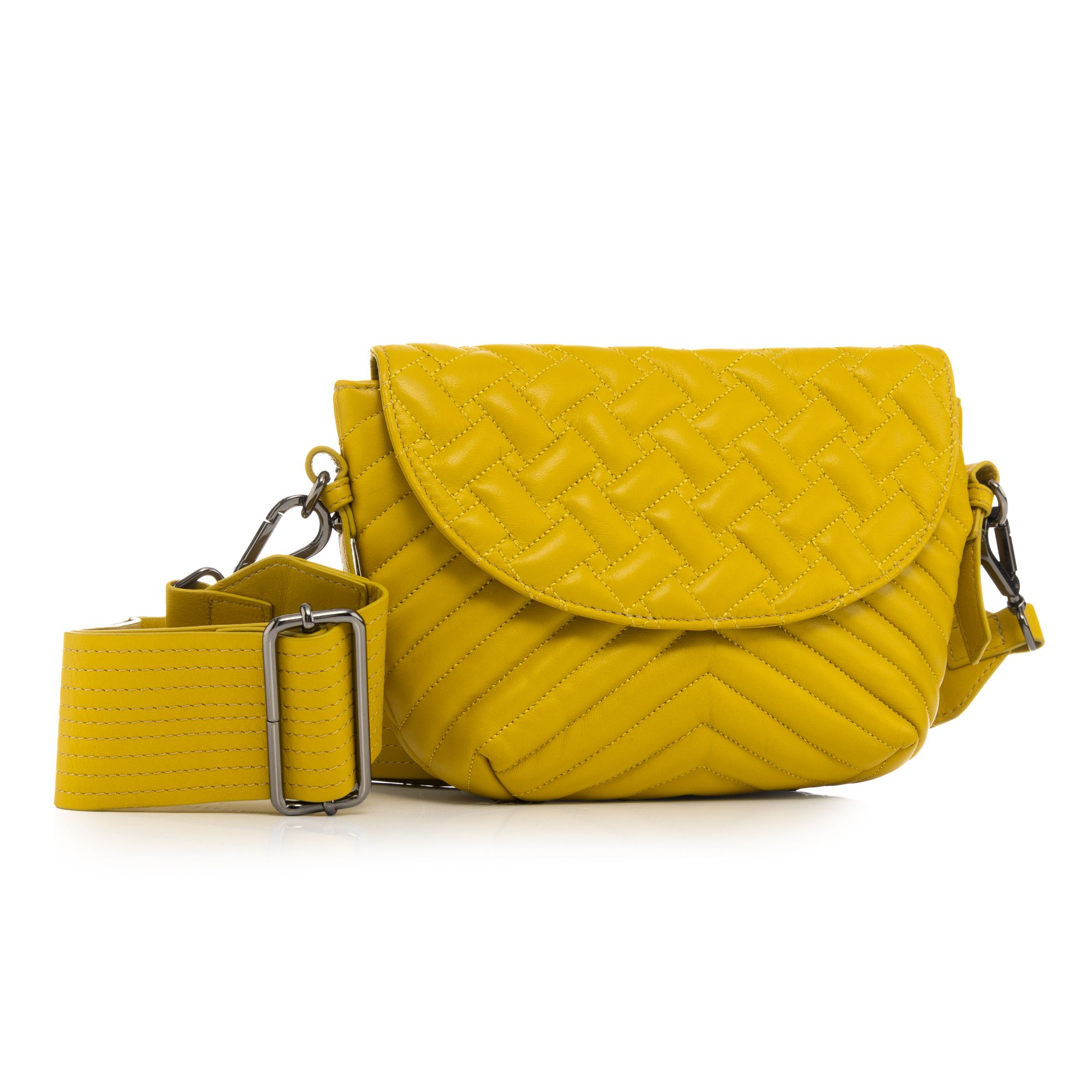 DAWID by Dawid Tomaszewski Überschlagtasche echt Leder Lederriemen