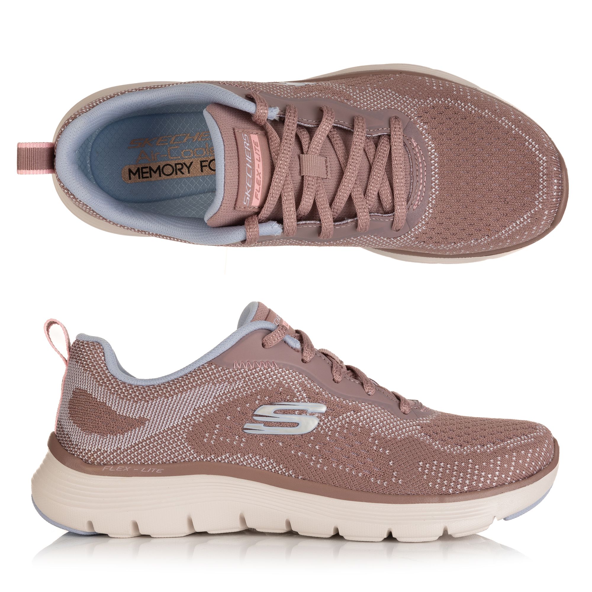 SKECHERS Damen-Sneaker Flex Appeal 5.0 Strick Memory Foam