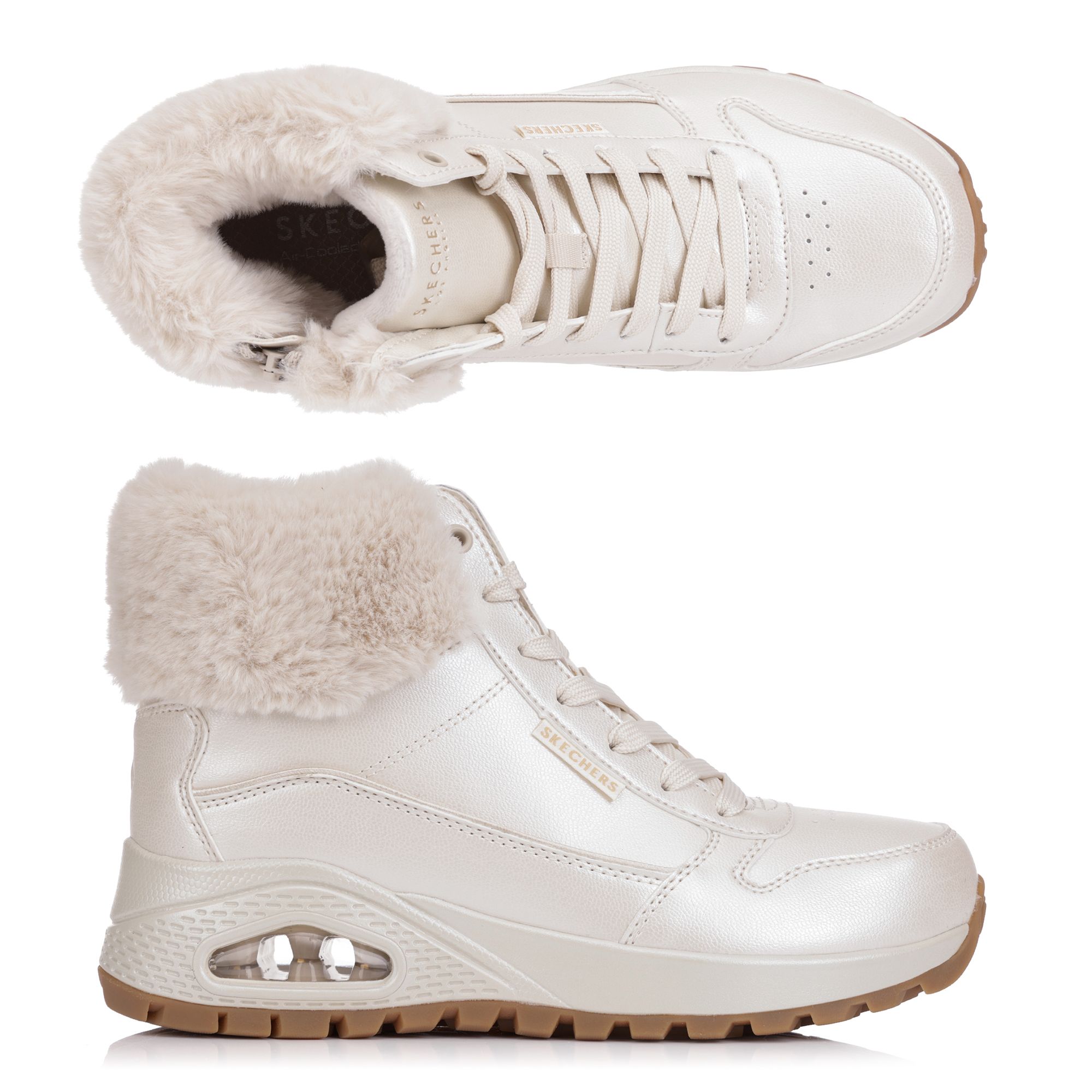 SKECHERS Damen-Stiefelette Galactic Heights gefüttert Perlmuttoptik