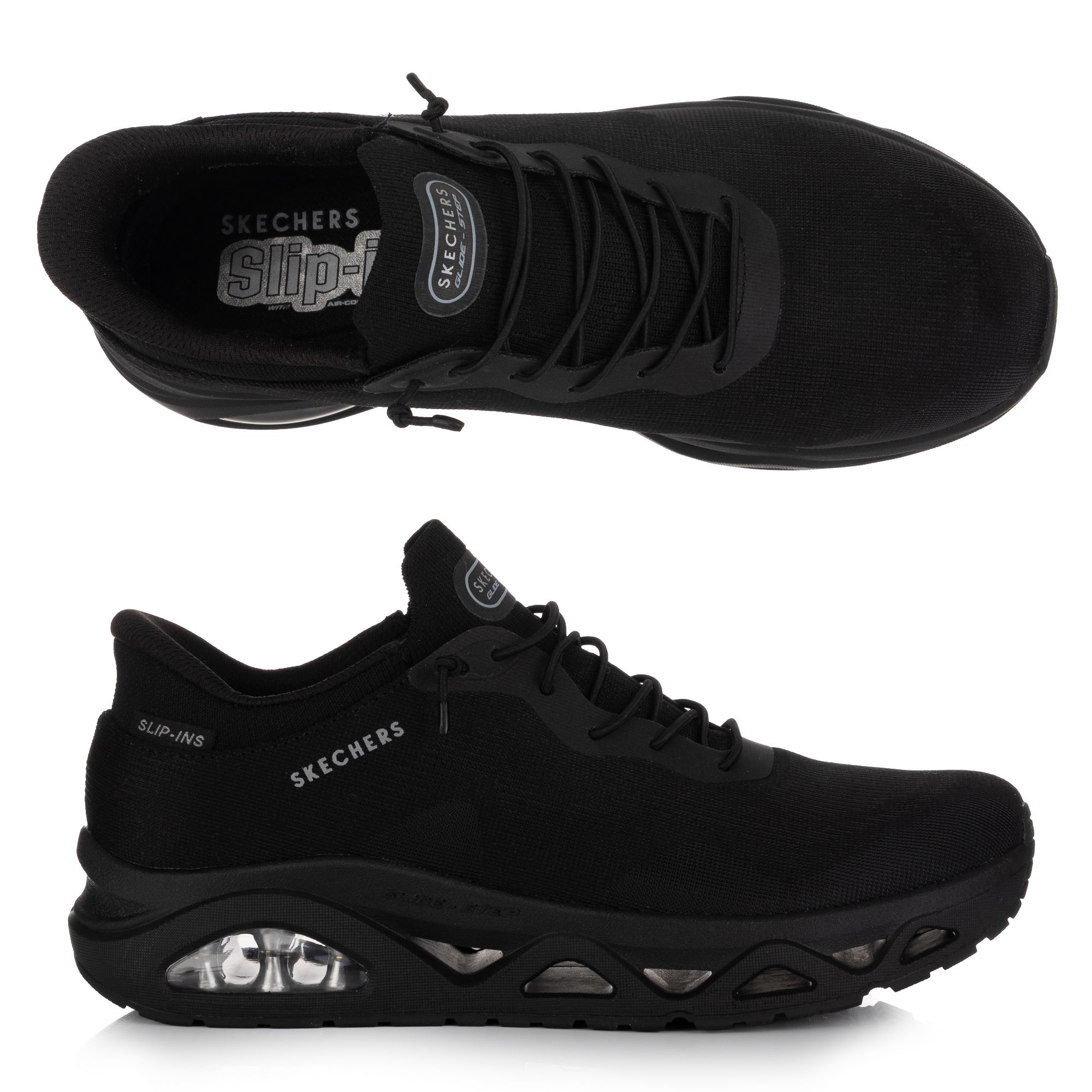 SKECHERS Damen-Slipper Uno Glide Step Air Glid Bungee Schnürung