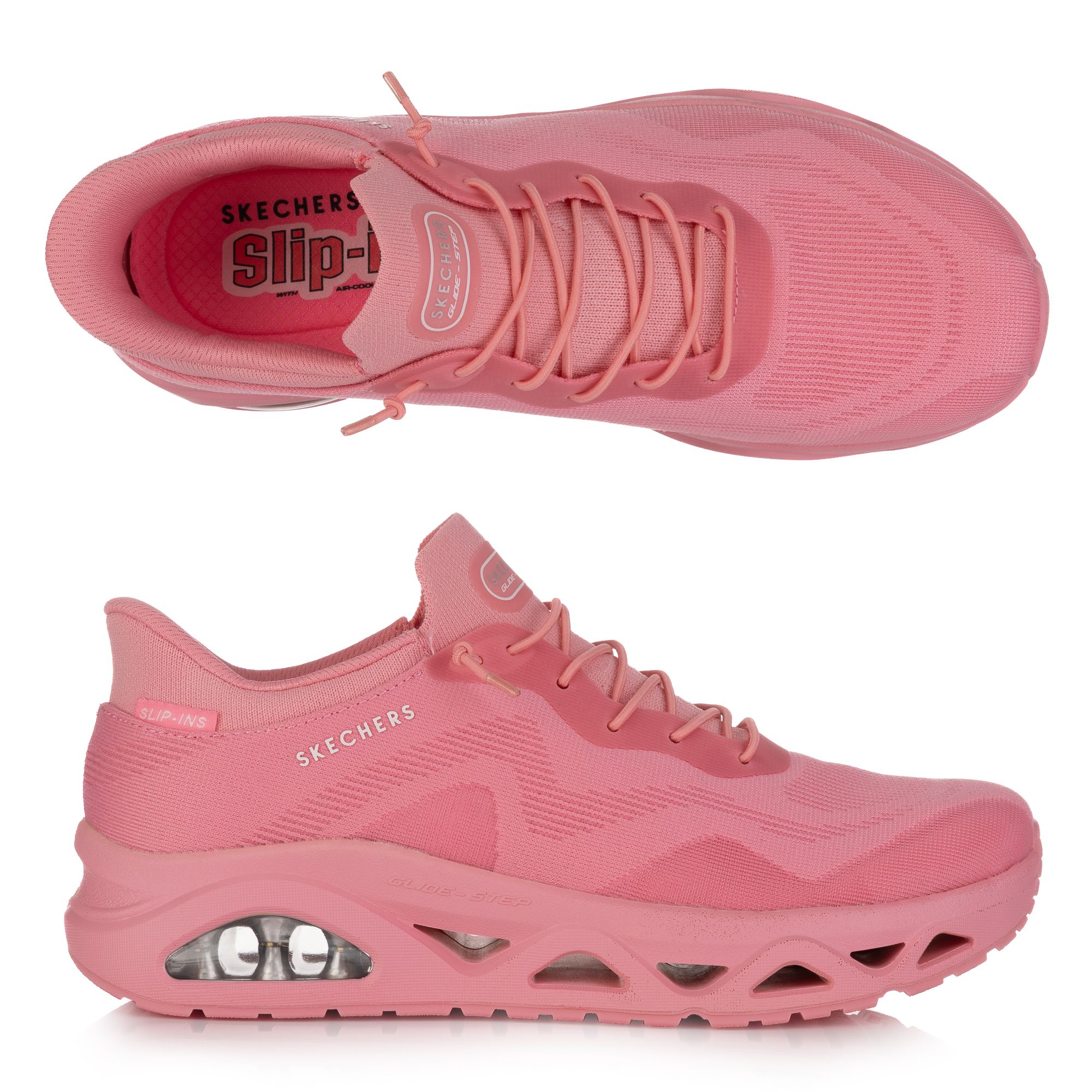 SKECHERS Damen-Slipper Uno Glide Step Air Glid Bungee Schnürung