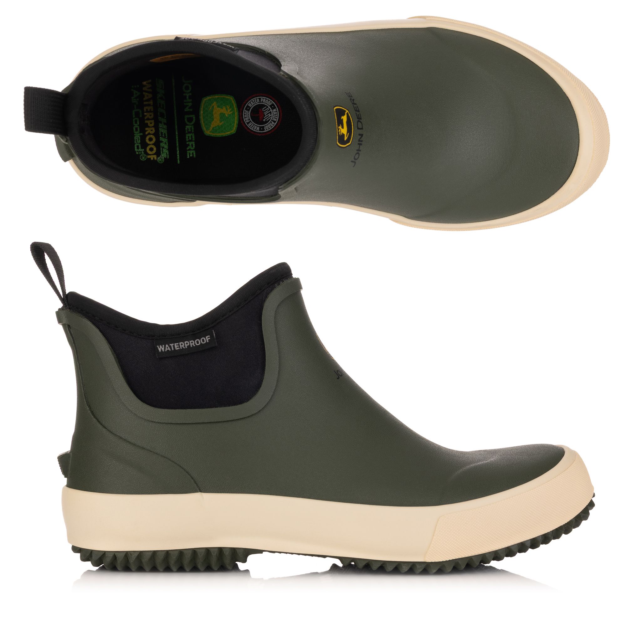 SKECHERS Herren-Gummistiefel John Deere Wasserdicht Memory Foam