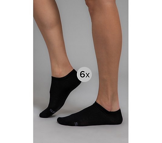 SKECHERS Damen-Socken Basic Sneaker Baumwollmix 6 Paar