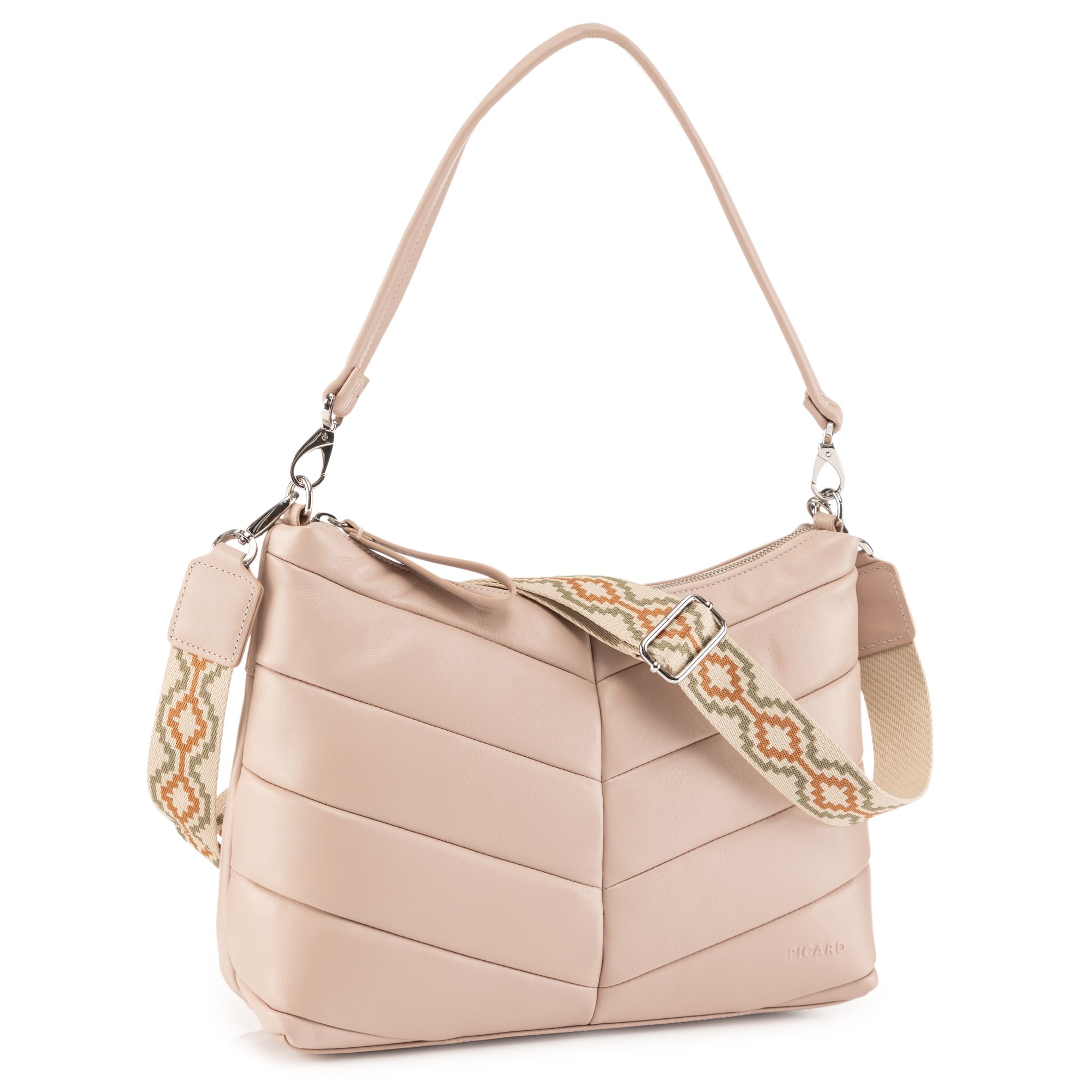 PICARD® Schultertasche echt Leder diverse Fächer abnehmbarer Riemen