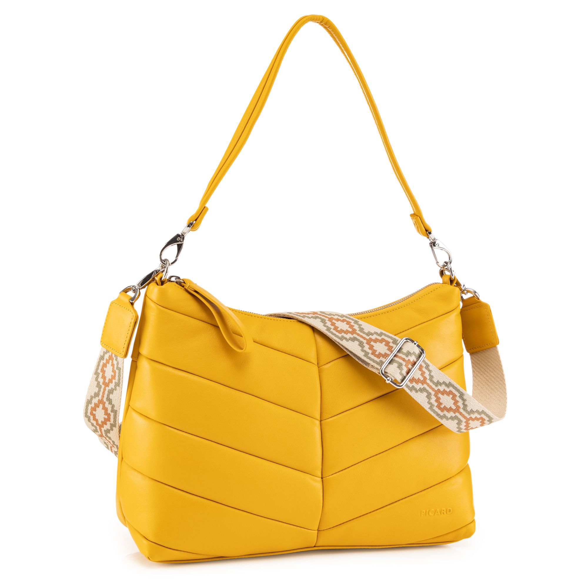 PICARD® Schultertasche echt Leder diverse Fächer abnehmbarer Riemen