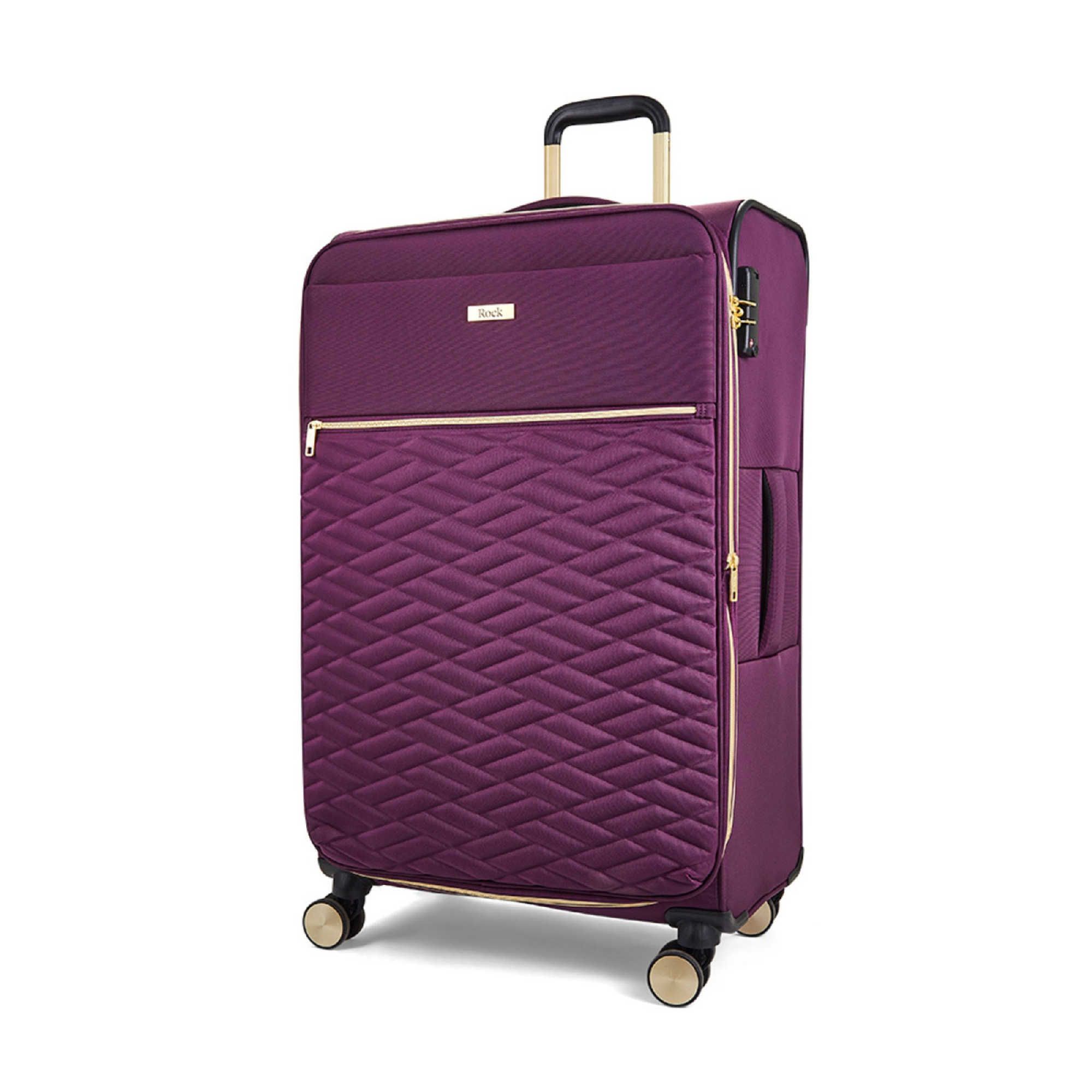 ROCK Reisegepäck Softshell Koffer extraleicht erweiterbarer Zipper 15 Jahre Garantie