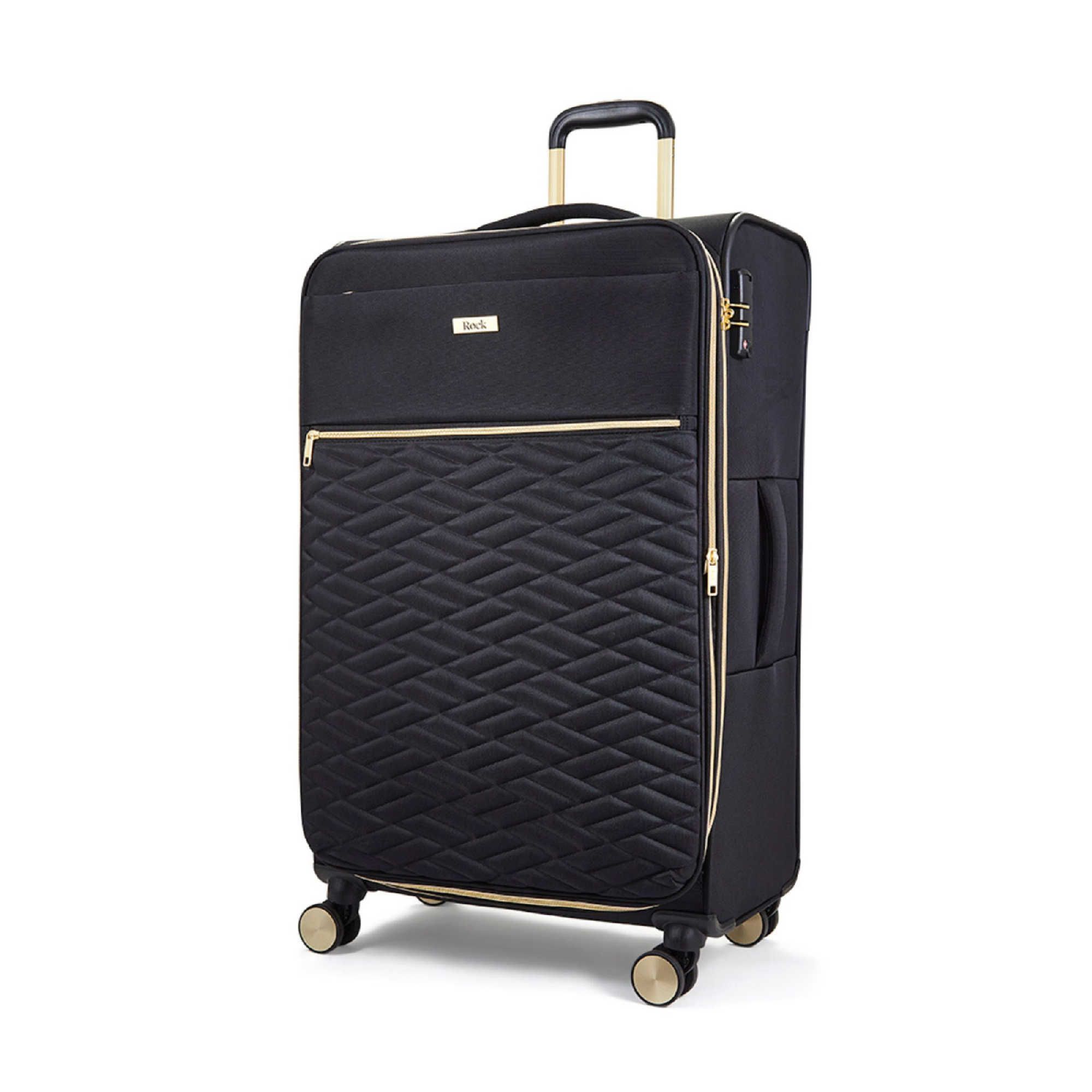 ROCK Reisegepäck Softshell Koffer extraleicht erweiterbarer Zipper 15 Jahre Garantie