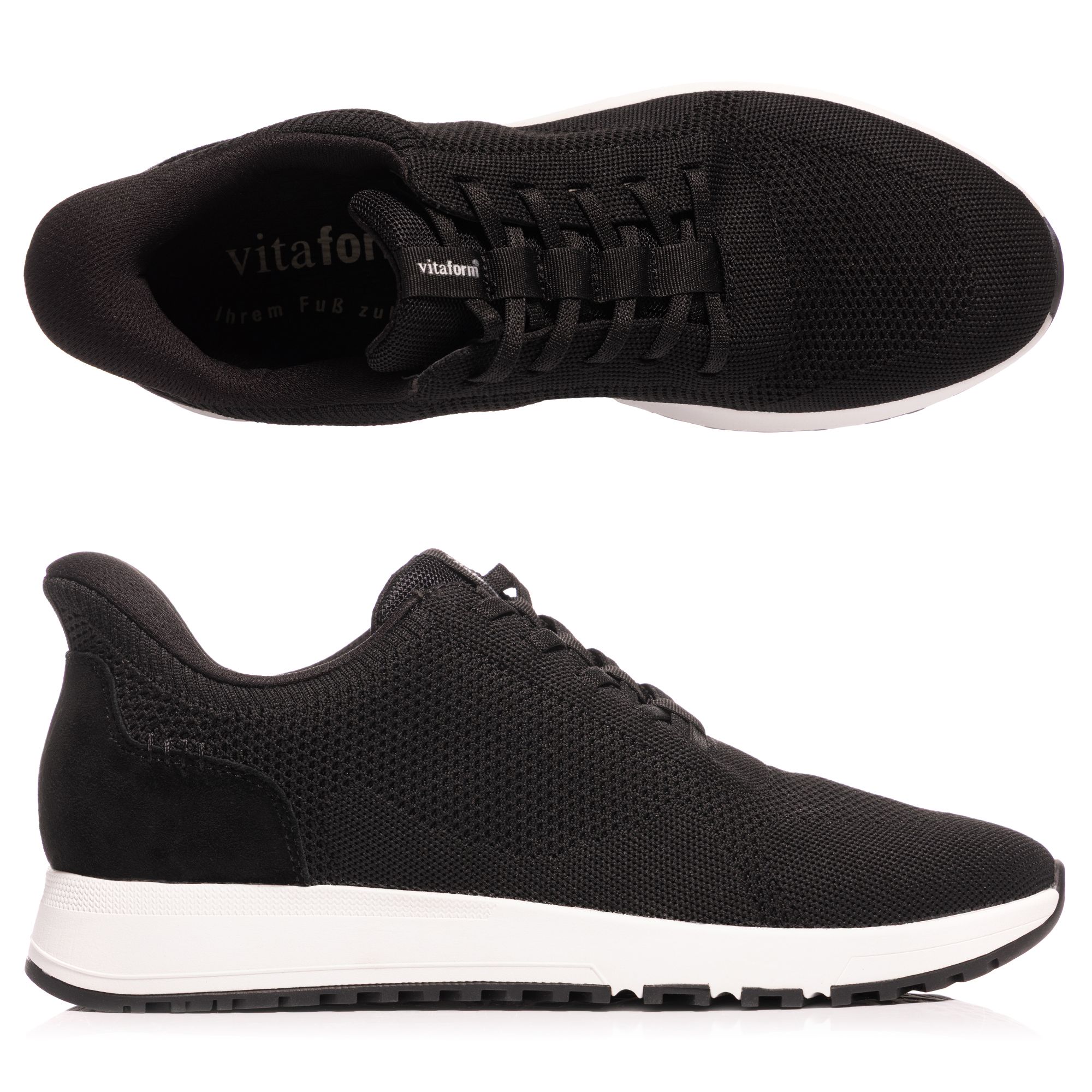 VITAFORM Herren-Sneaker Textil Bungeeschnürung Komforteinstieg