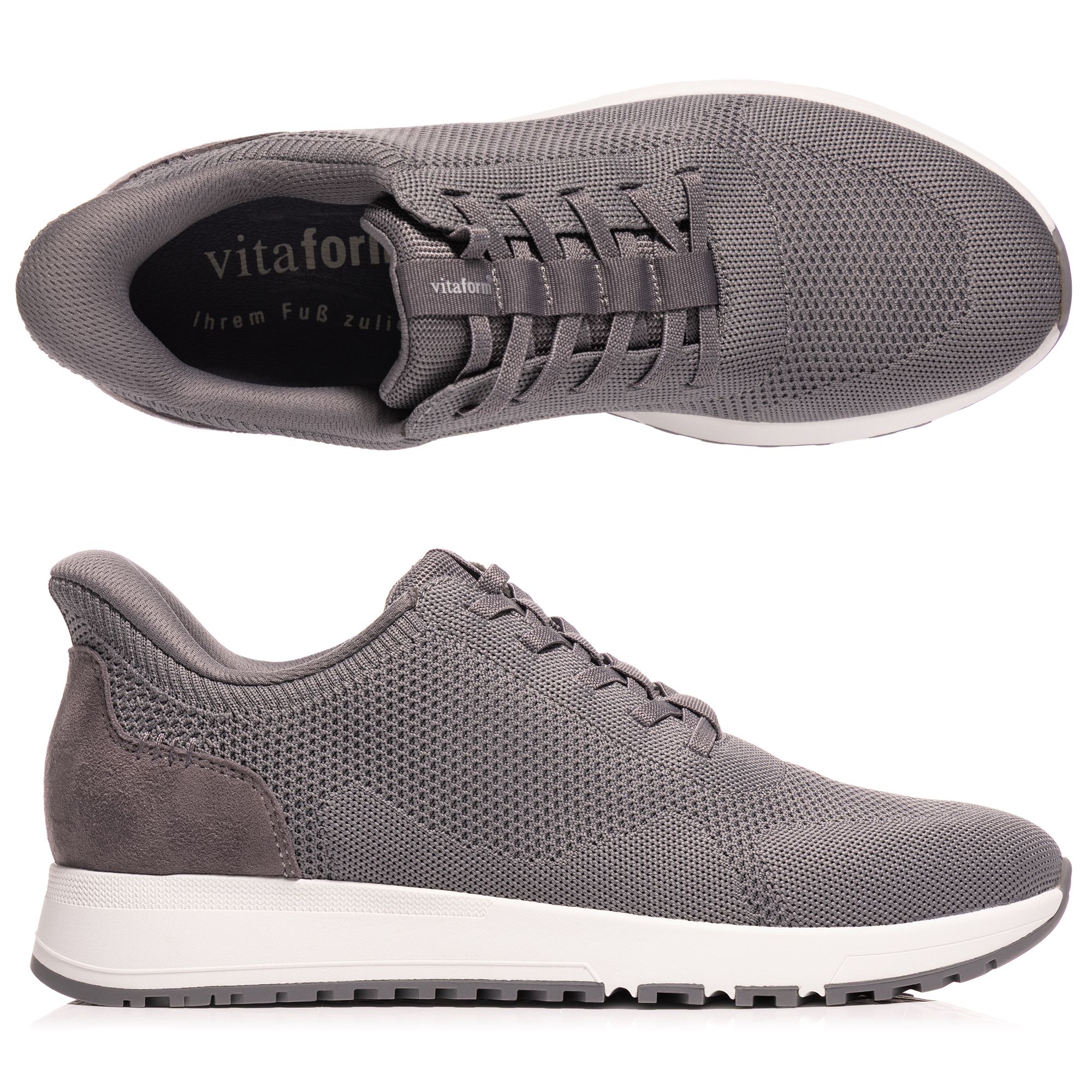 VITAFORM Herren-Sneaker Textil Bungeeschnürung Komforteinstieg