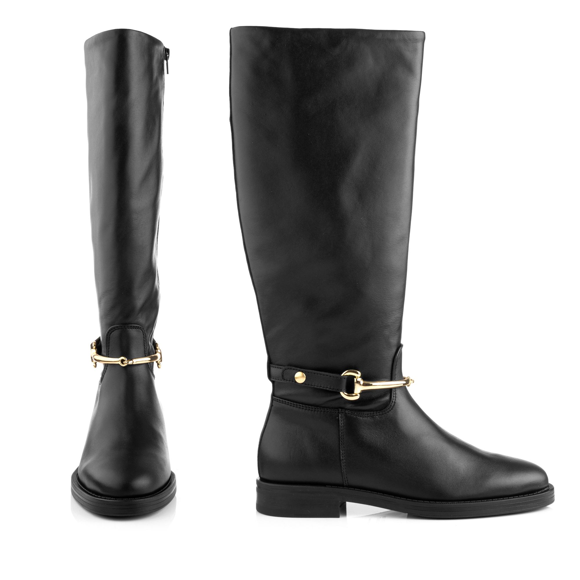 STEFFEN SCHRAUT Damen-Stiefel echt Leder Reißverschluss abnehm. Schmuckdetail