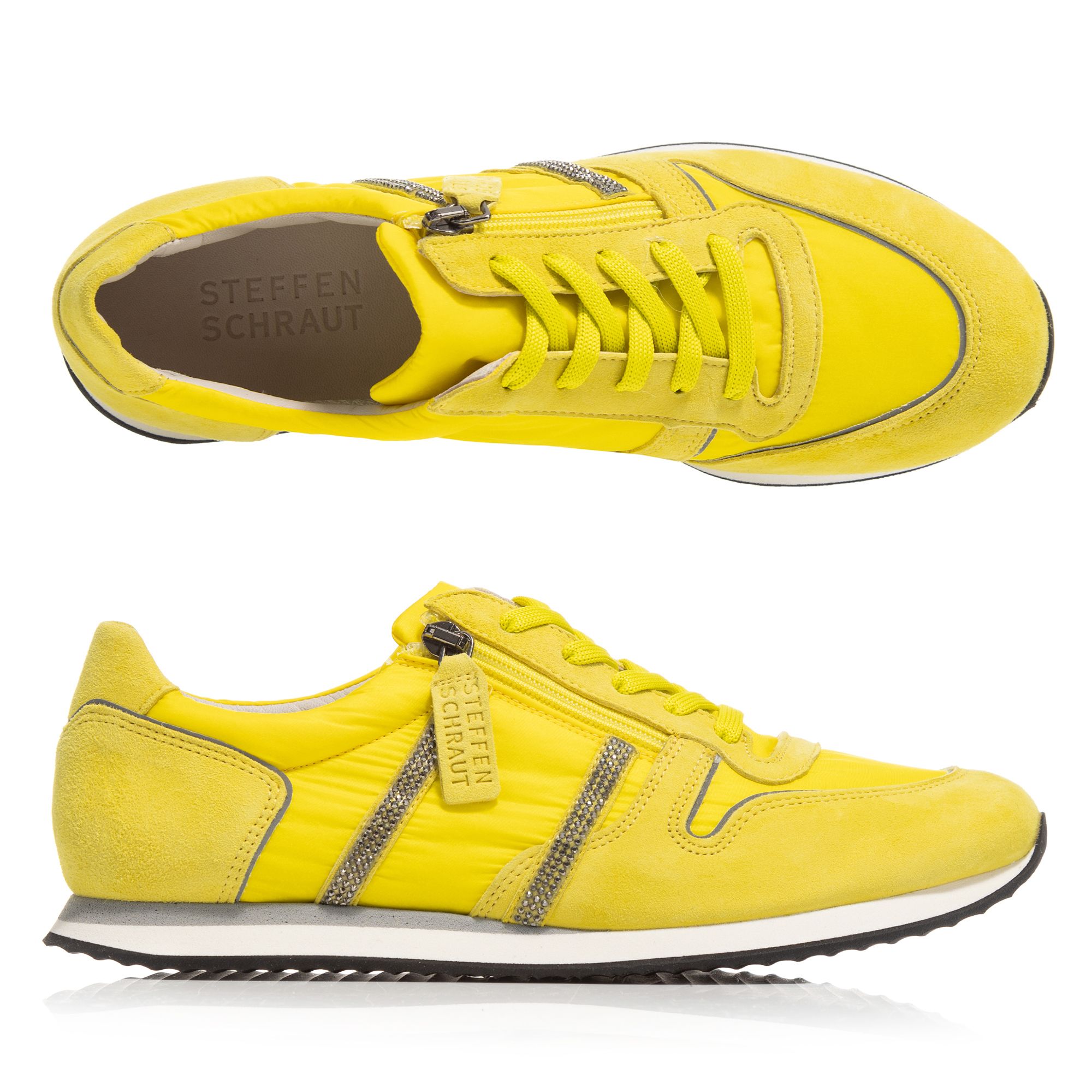 STEFFEN SCHRAUT by Kennel & Schmenger Damen-Sneaker Materialmix seitl. Reißverschluss