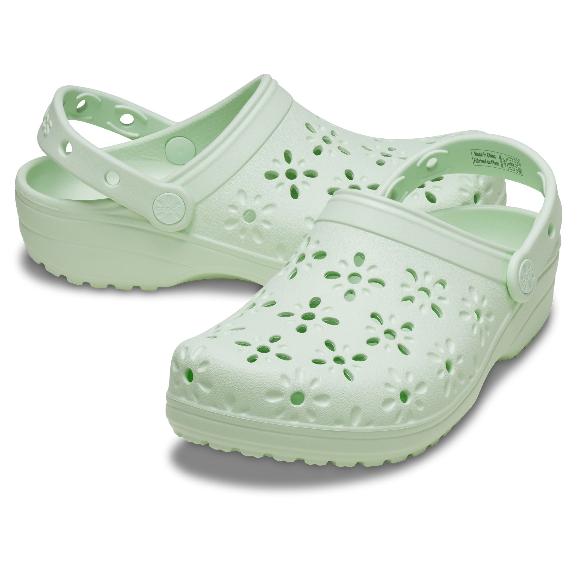 CROCS™ Damen-Clog Classic Floral CutOut leicht Crocs Comfort™