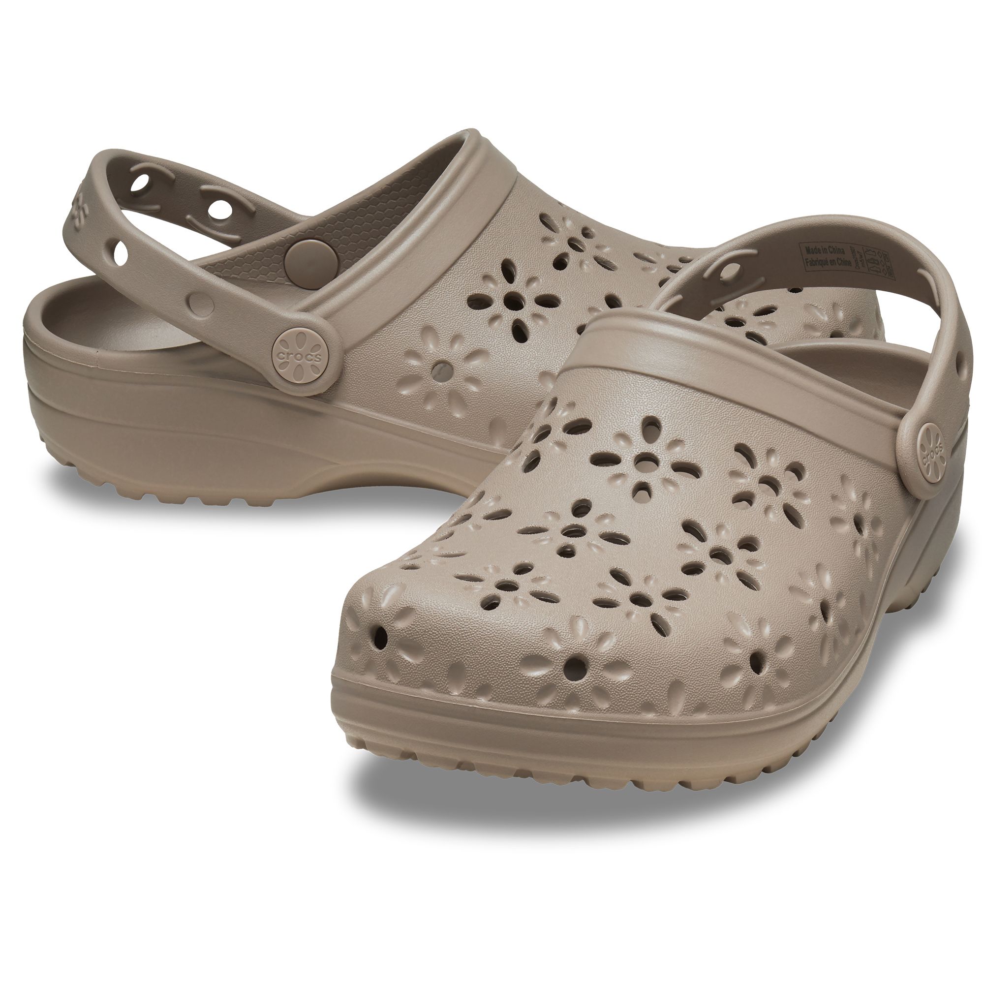 CROCS™ Damen-Clog Classic Floral CutOut leicht Crocs Comfort™