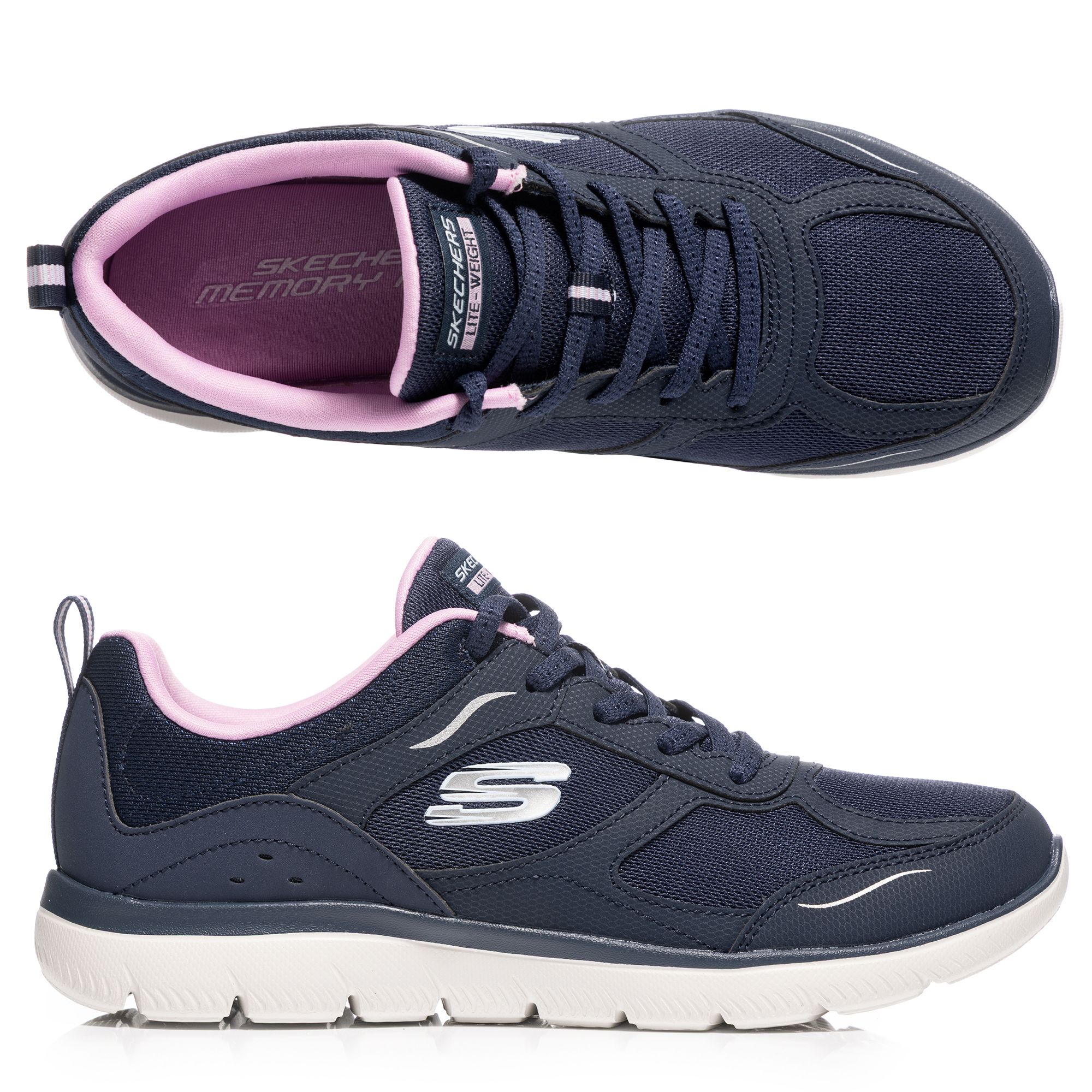 SKECHERS Damen-Sneaker Summits Materialmix Memory Foam