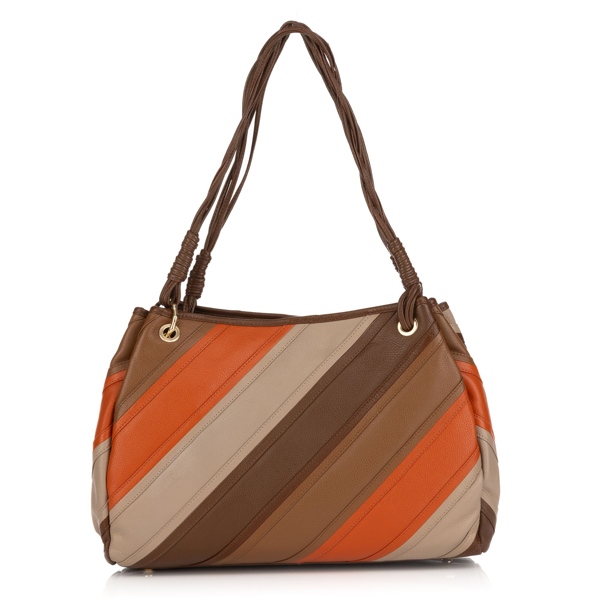 DAWID by Dawid Tomaszewski Schultertasche echt Leder multicolor