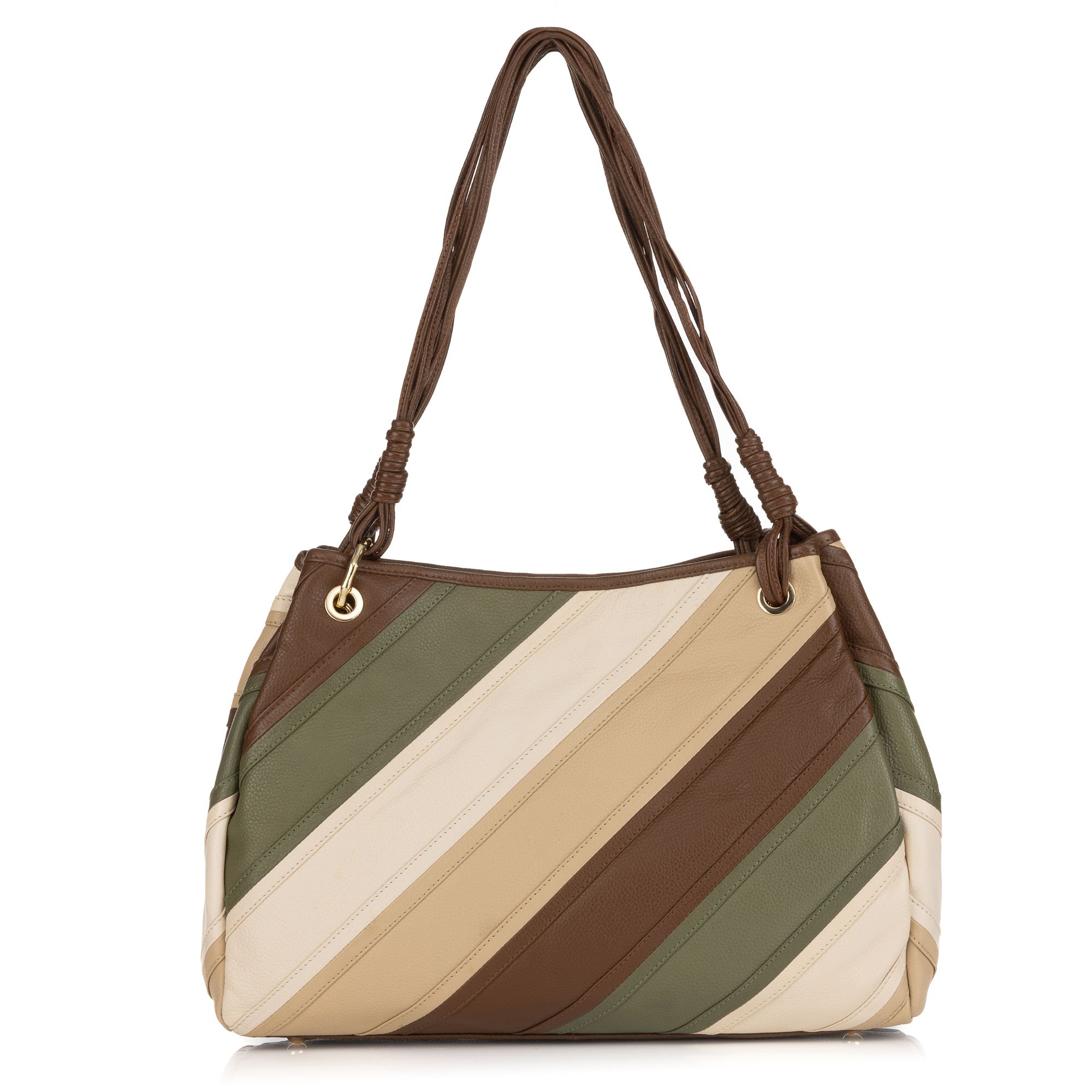 DAWID by Dawid Tomaszewski Schultertasche echt Leder multicolor