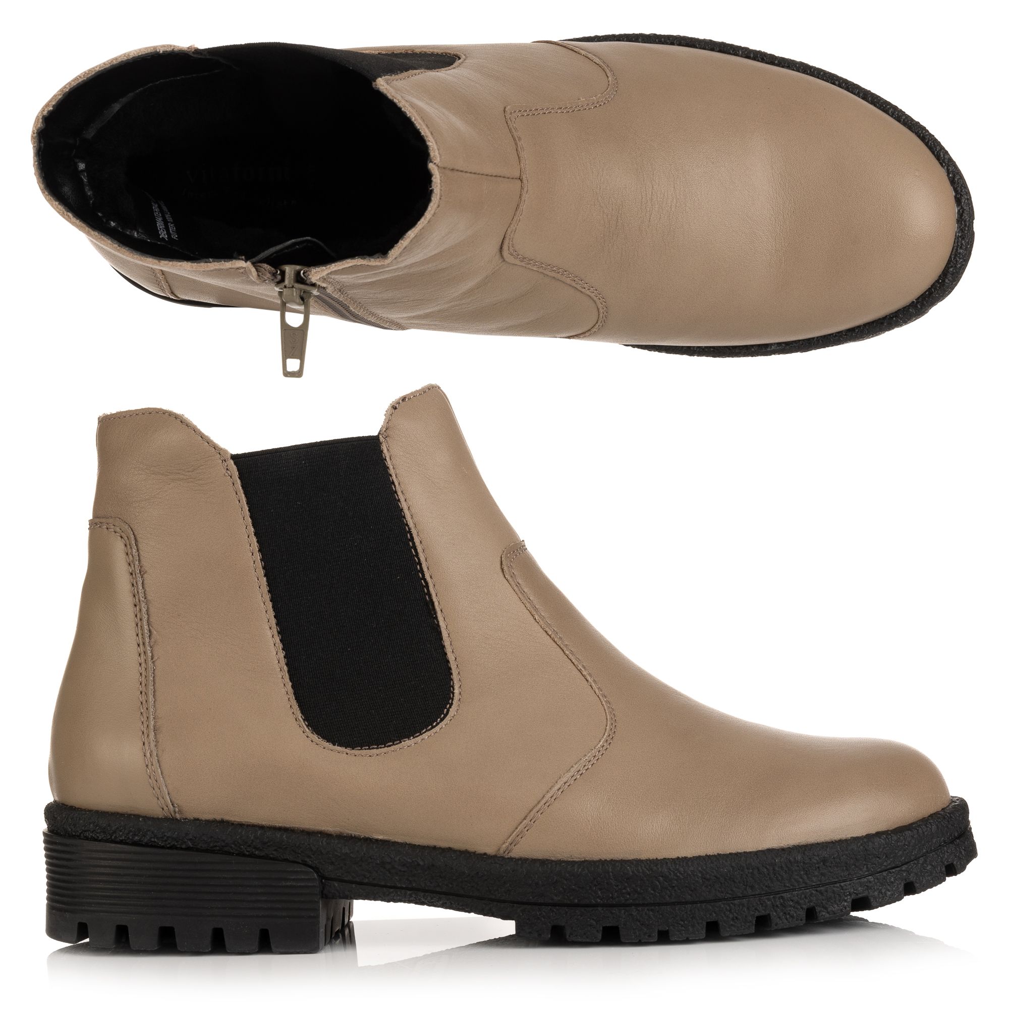 VITAFORM Damen-Stiefelette Softnappa Lammfellfutter Sohle Natalie