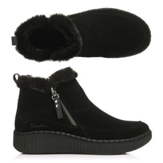 SKECHERS Damen-Stiefelette Modern Winter Wildleder gefüttert