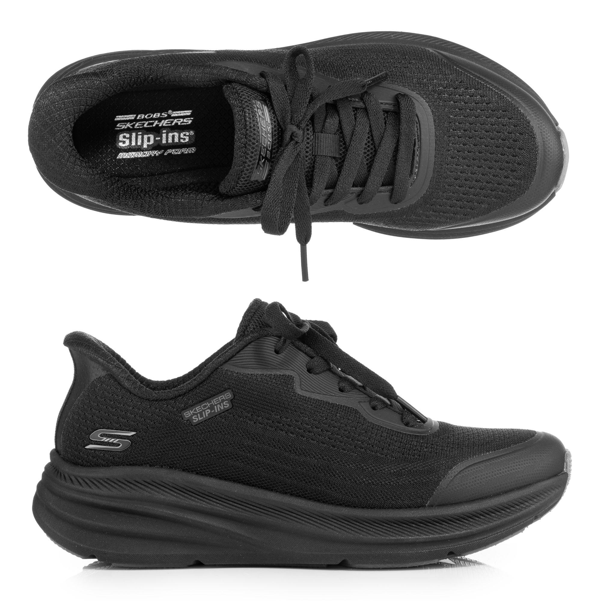 SKECHERS Damen-Slipper Bobs Skillz Mesh mit Farbverlauf Hands Free Slip-ins®
