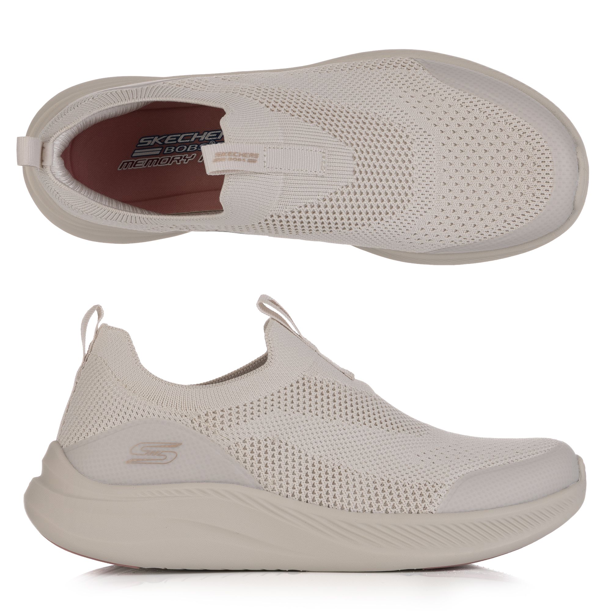 SKECHERS Damen-Slipper Bobs Moda Flex Strick Hands Free Slip-ins®