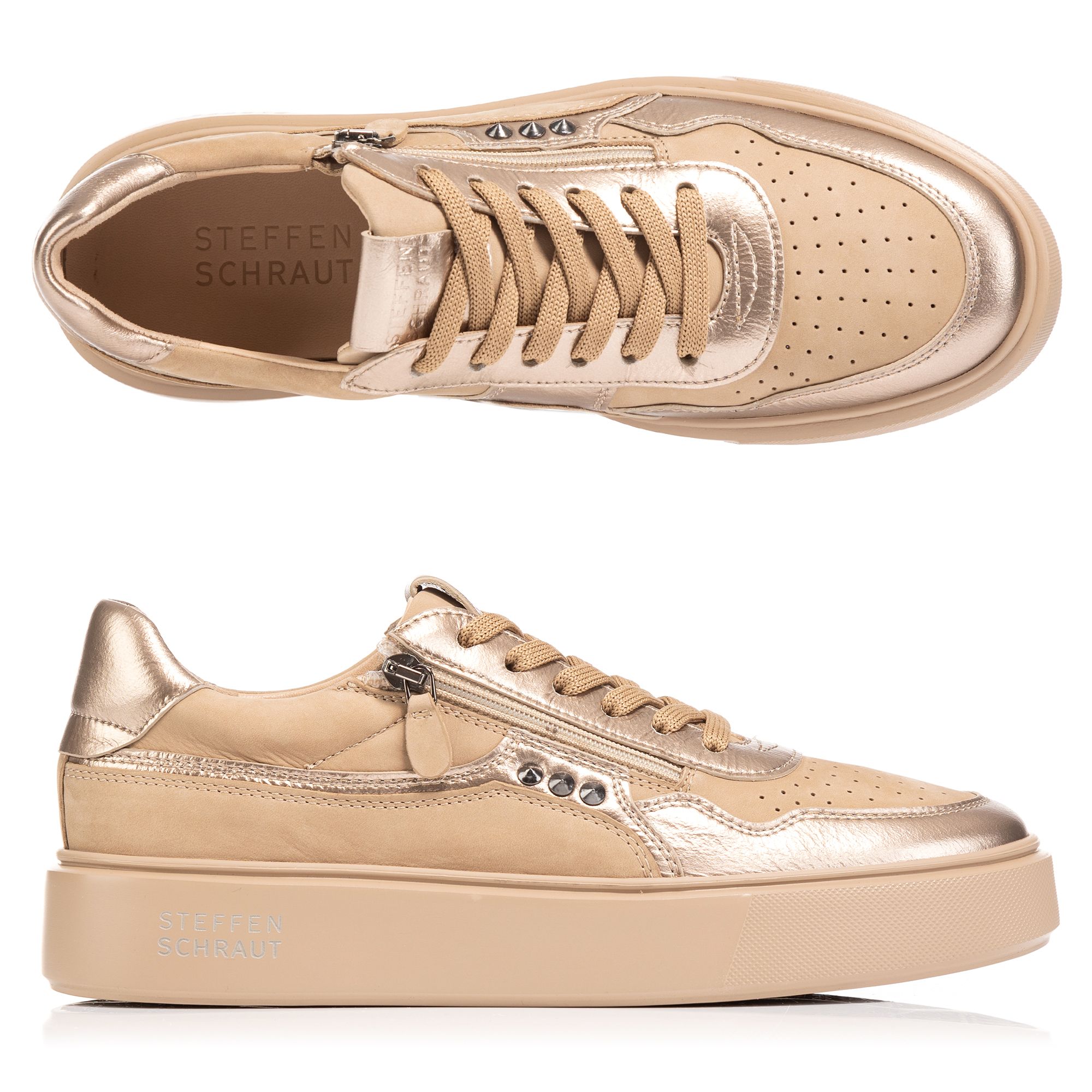 STEFFEN SCHRAUT by Kennel & Schmenger Damen-Sneaker echt Leder Made in Germany